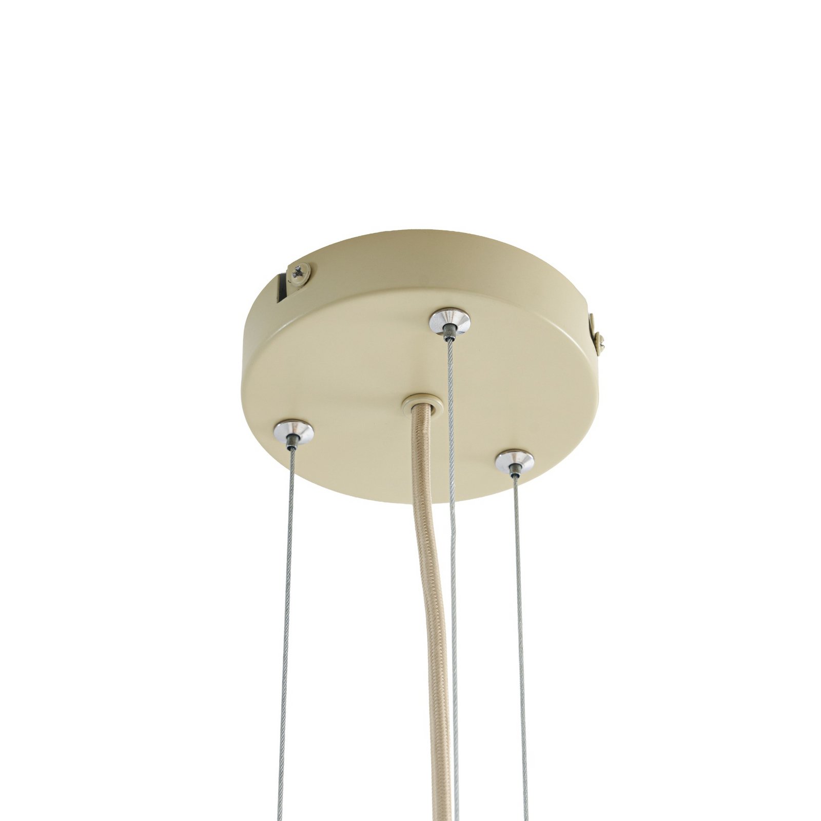 Lámpara colgante Lucande Melori, madera, color natural, Ø 51 cm, E27