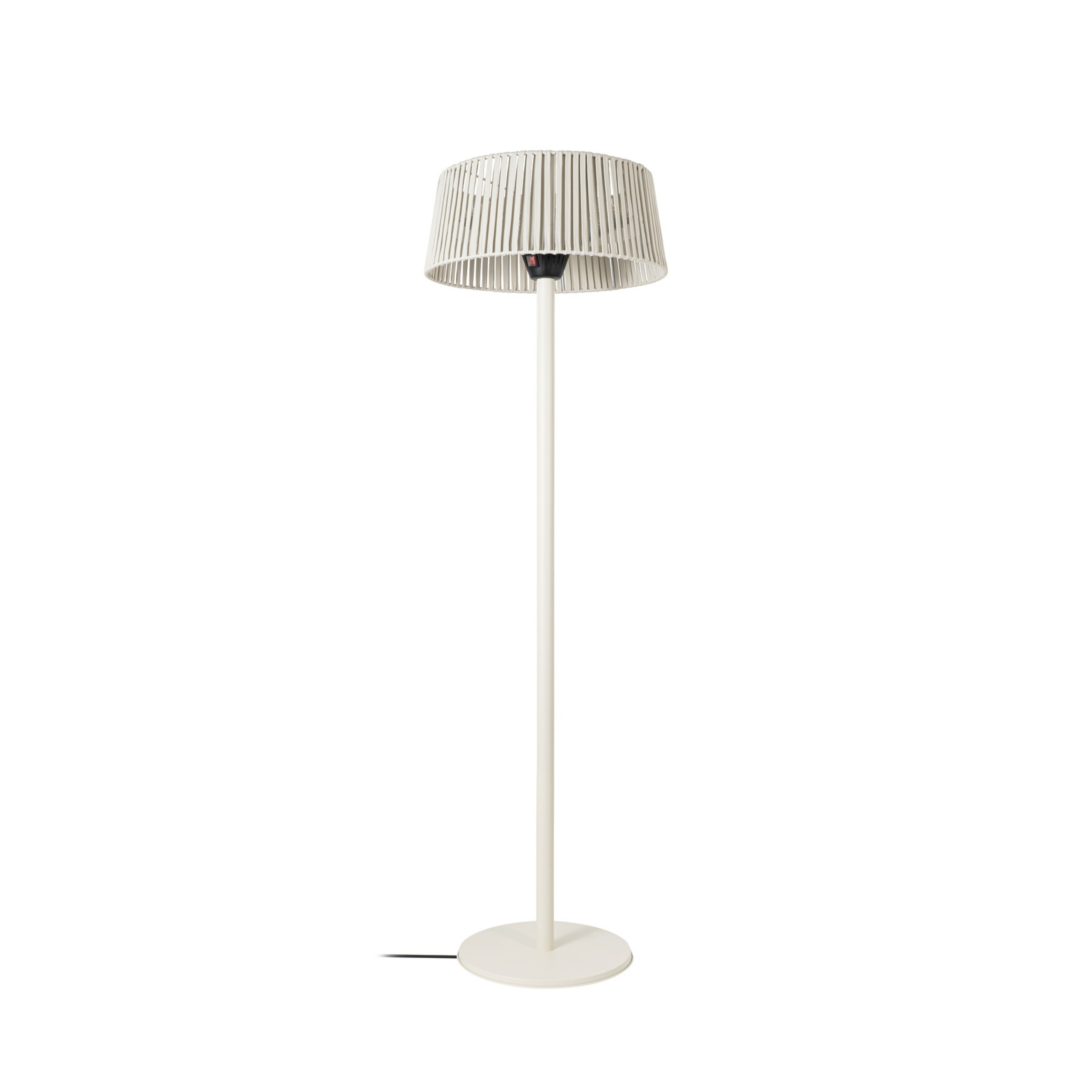 Radiateur rayonnant sur pied Pyravo, beige, 200 cm, aluminium, IP44 - Lucande