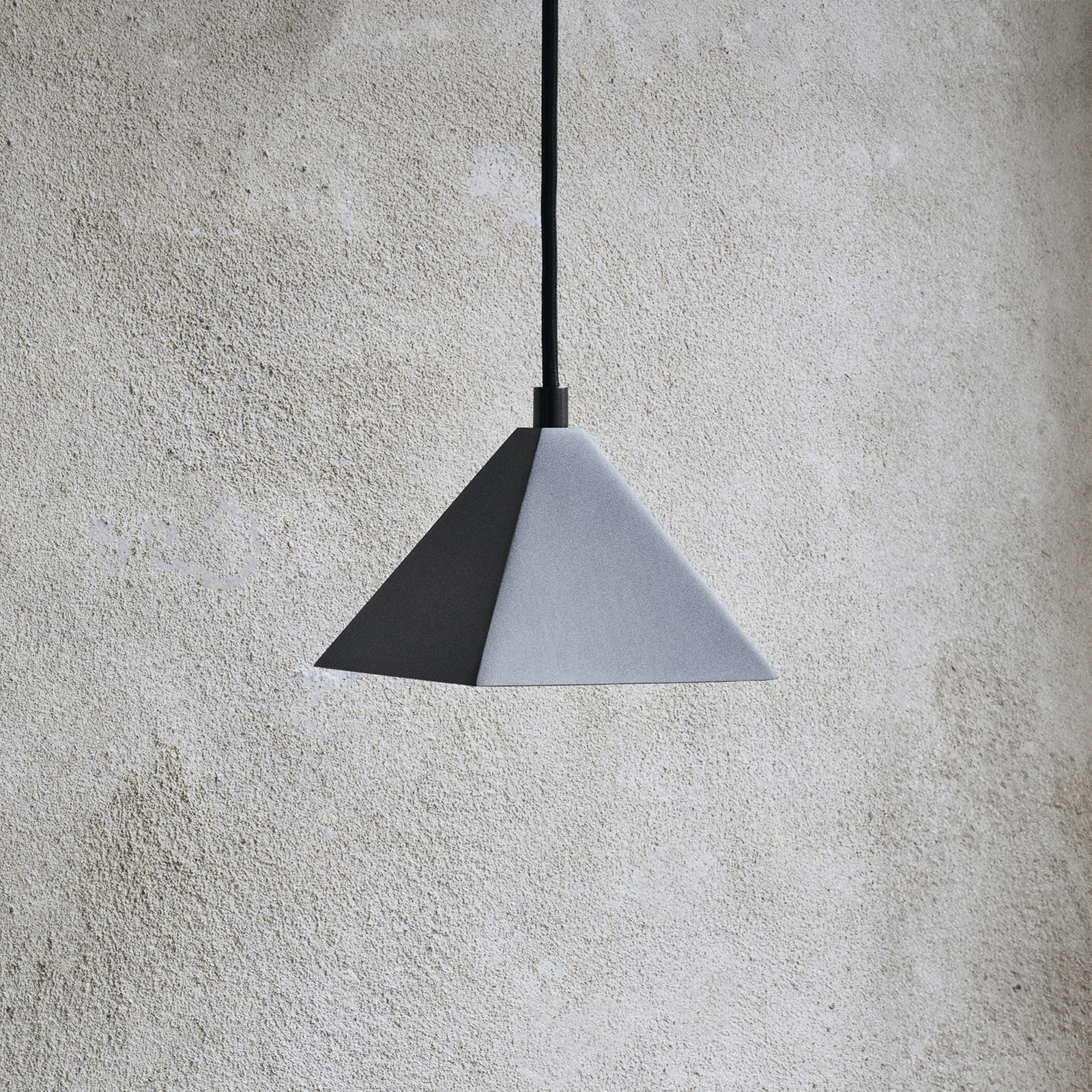ferm LIVING Lampada a sospensione Kare, nero, acciaio inossidabile, 12,5 cm