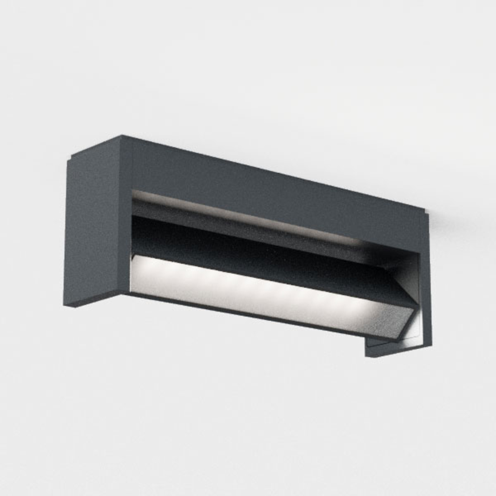 IP44.de Slat One LED-Außenwandleuchte, schwenkbar