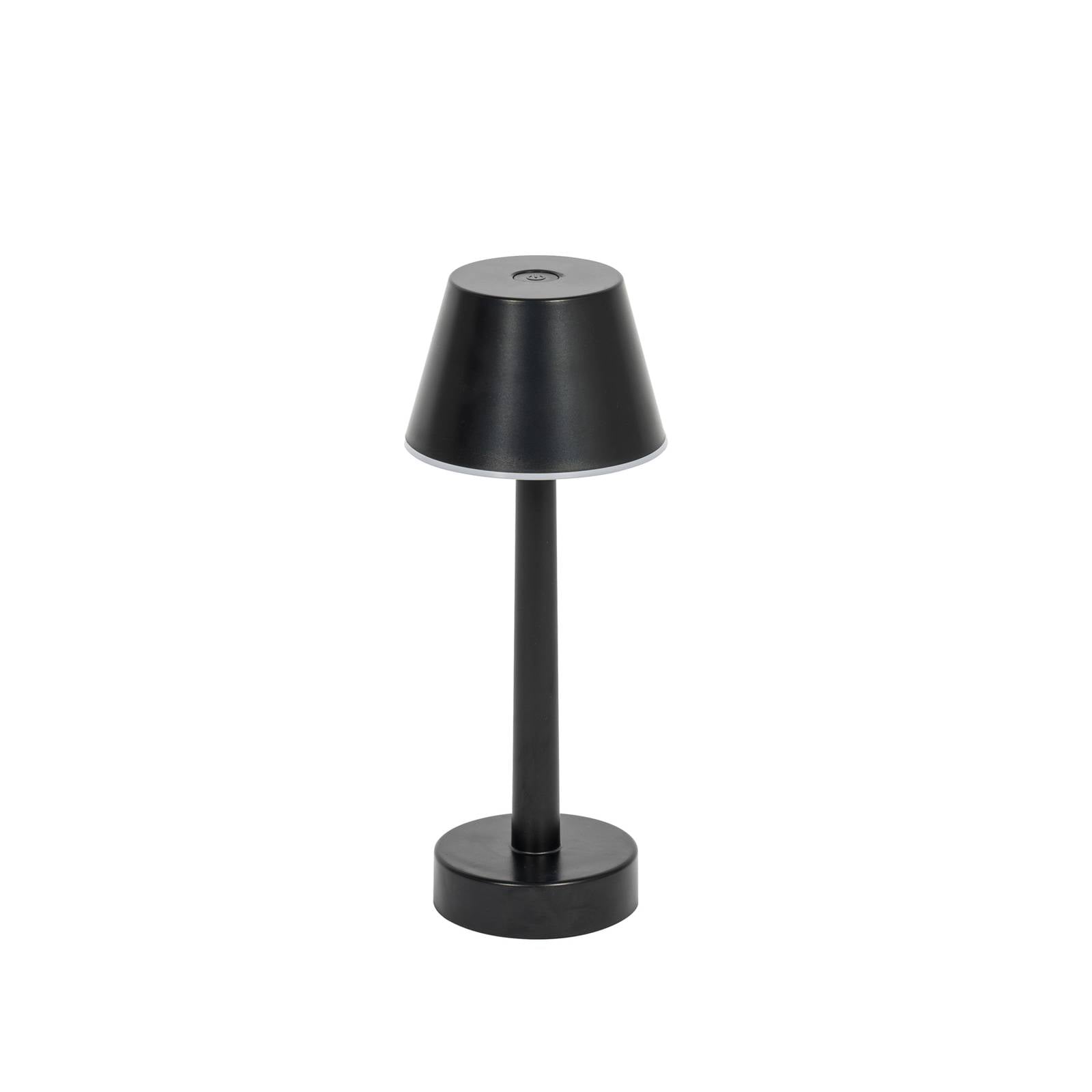 Lindby LED-Akkuleuchte Gaja, schwarz, USB, IP44, RGBW, dim.