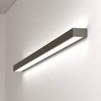 Mera aplique de pared LED, ancho 120cm, negro, 4000K