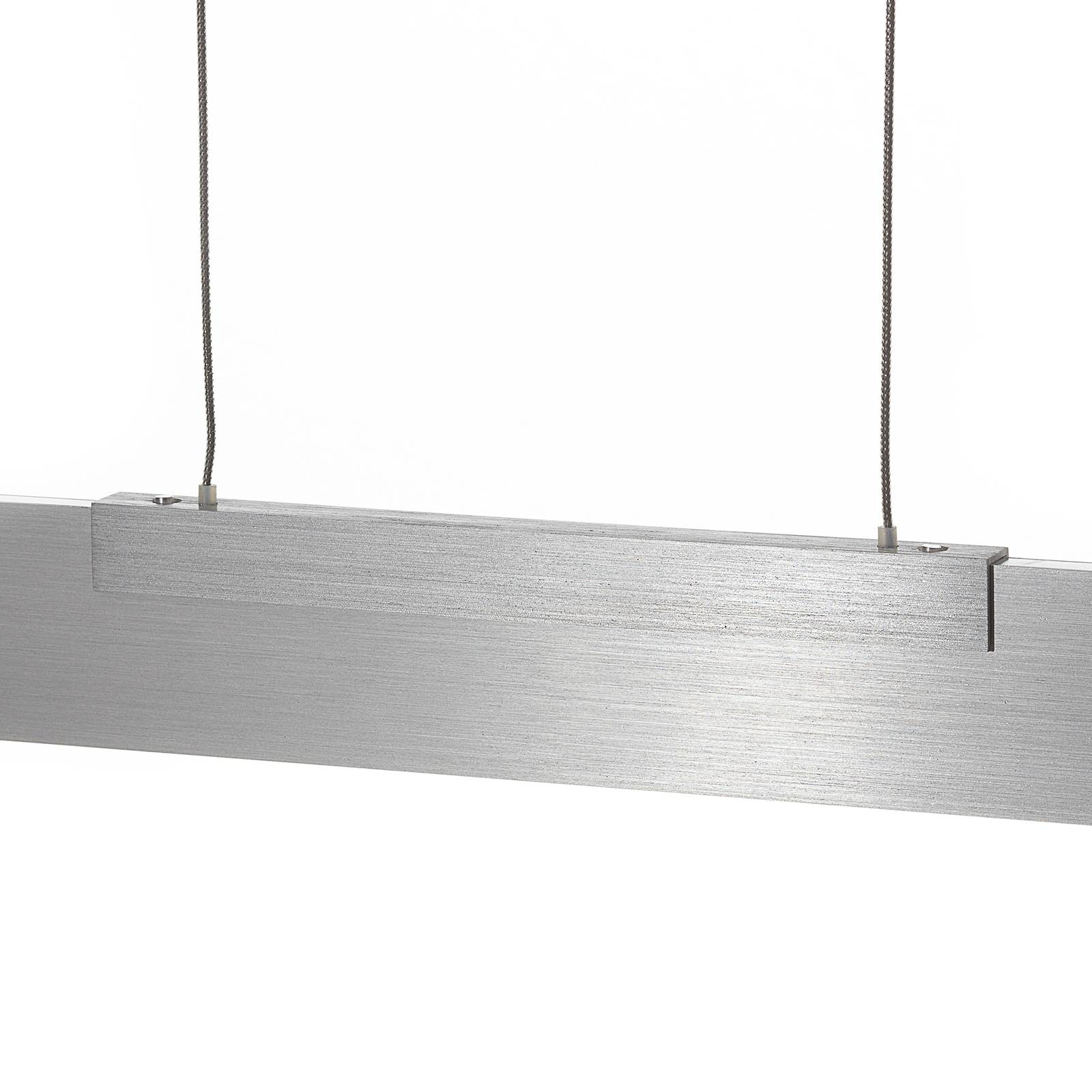 Bopp Nano - lampa wisząca LED, aluminium 140cm