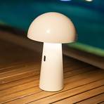 Newgarden Shitake LED baterijska stolna svjetiljka IP44 bijela