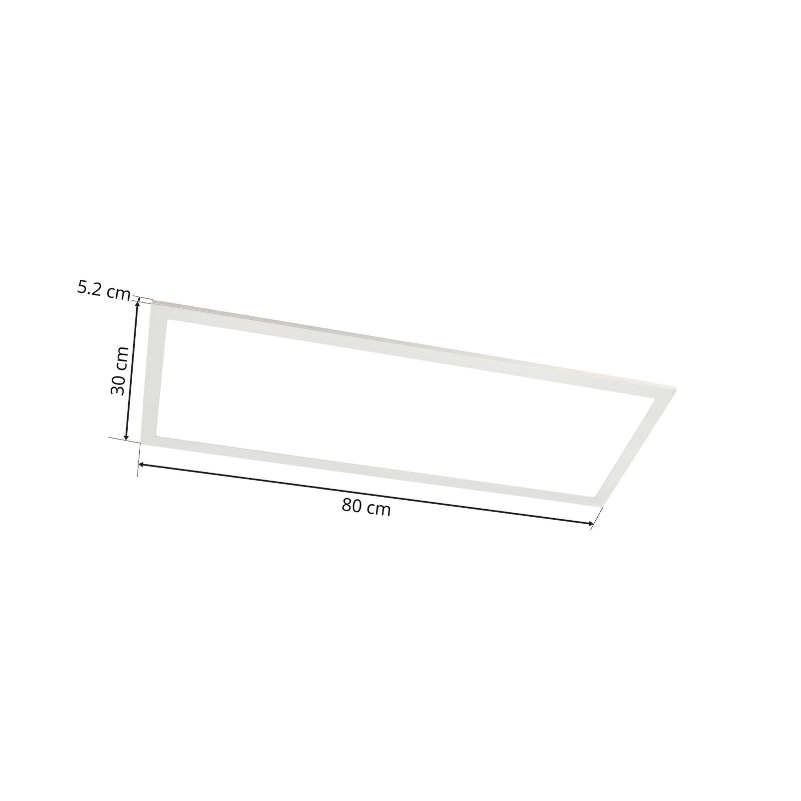 Livel LED Deckenleuchte CCT 80x30 White/Silver - Lindby