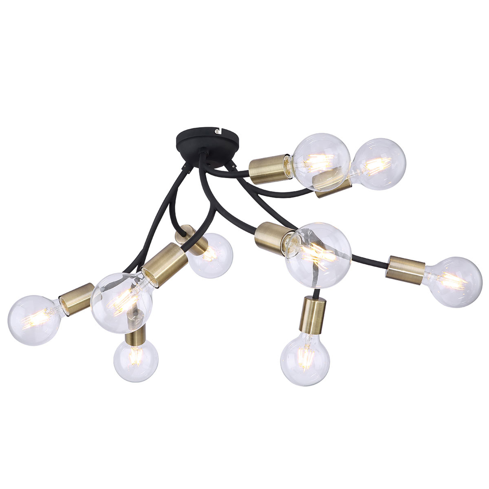 Globo Sarini ceiling light with 9 sockets, for Living / Dining Room, metal, E27, 60 W, energy efficiency: A++, H: 37 cm