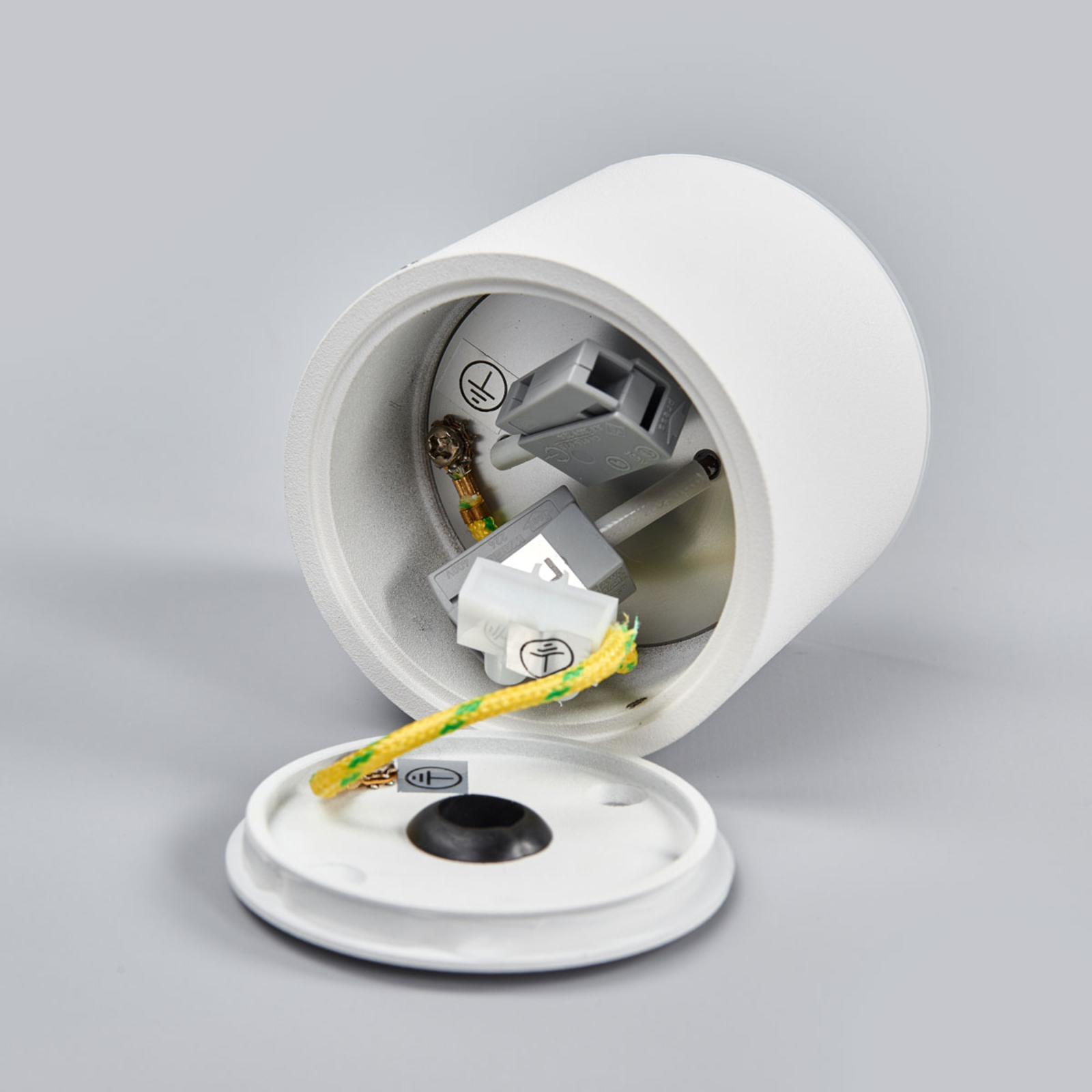 Helestra Oso LED прожектор за таван, кръгъл, матово бял
