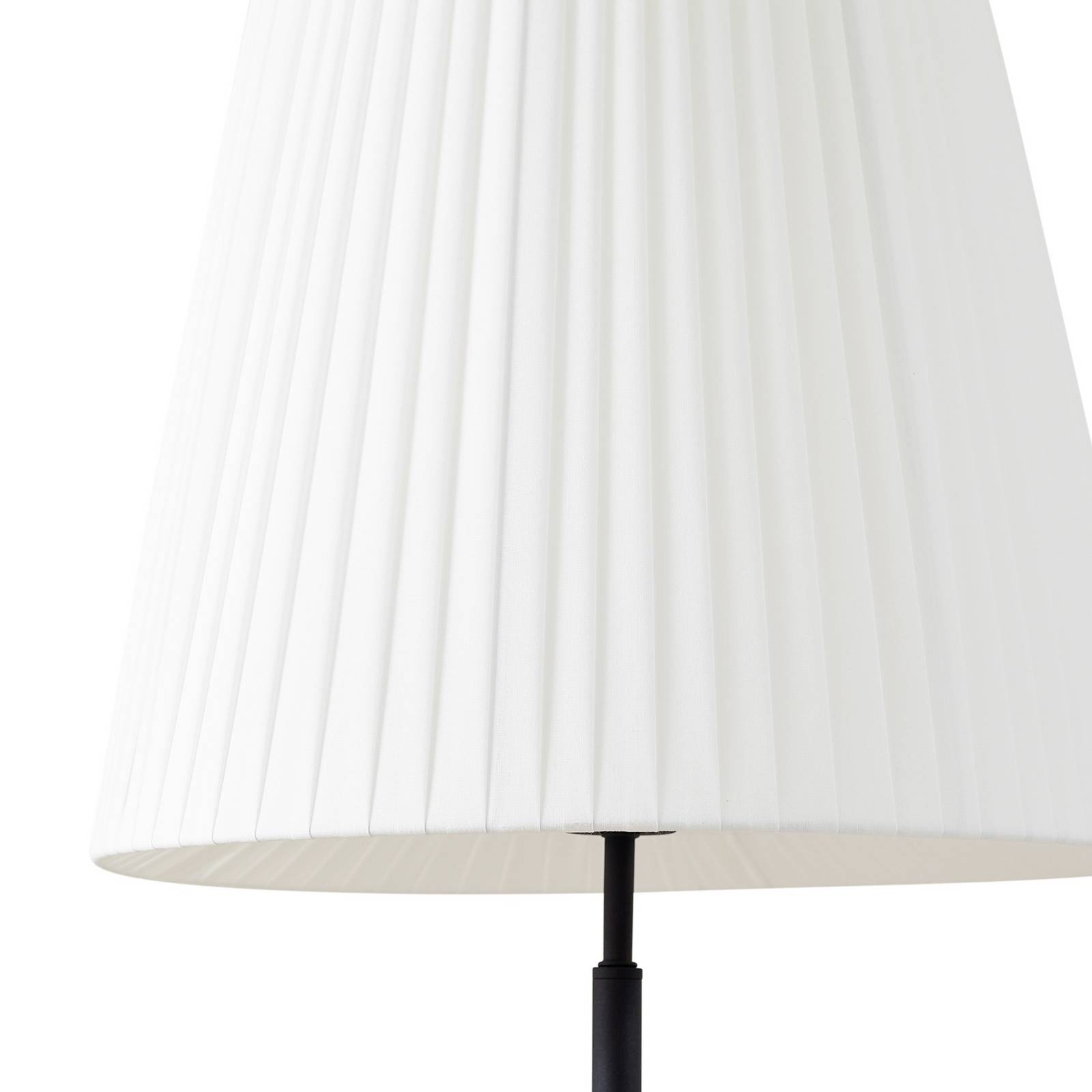 Lindby Lampa stojąca Virelle, czarno-biała, tekstylna, wysokość 170 cm