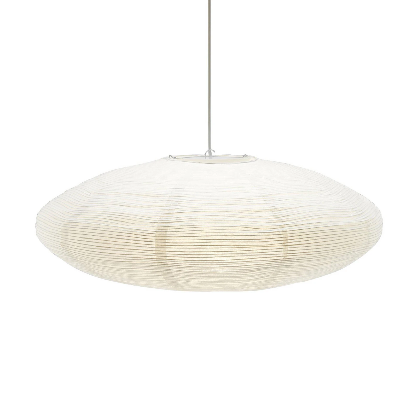 PR Home lámpara colgante Yuni, blanca, Ø 60 cm, suspensión blanca, E14