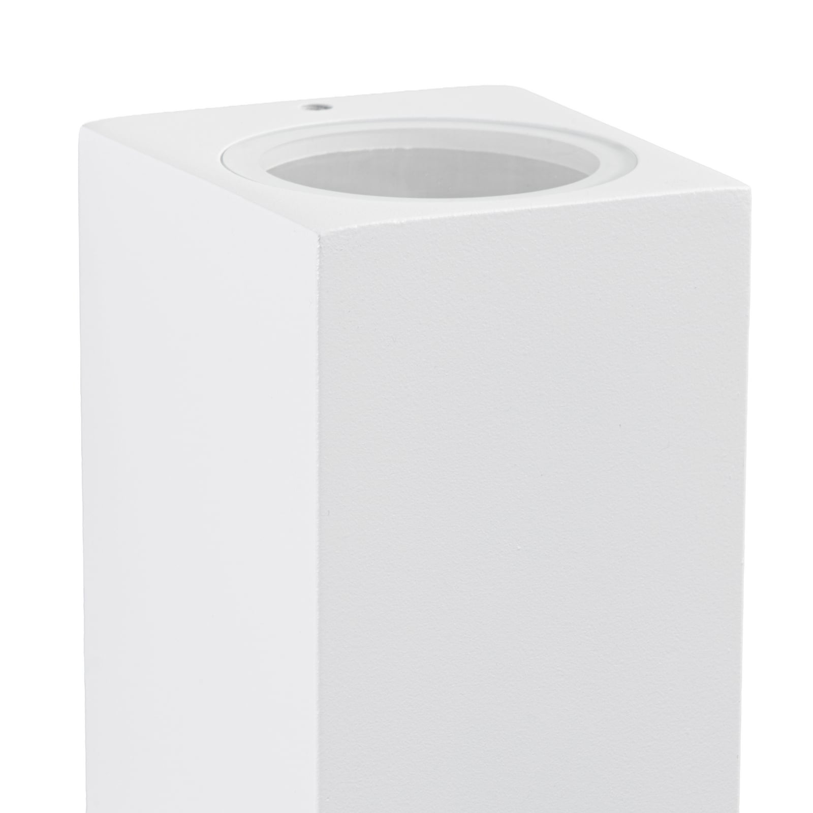 Lucande outdoor wall light Xava, up/down, white, 2-bulb, GU10