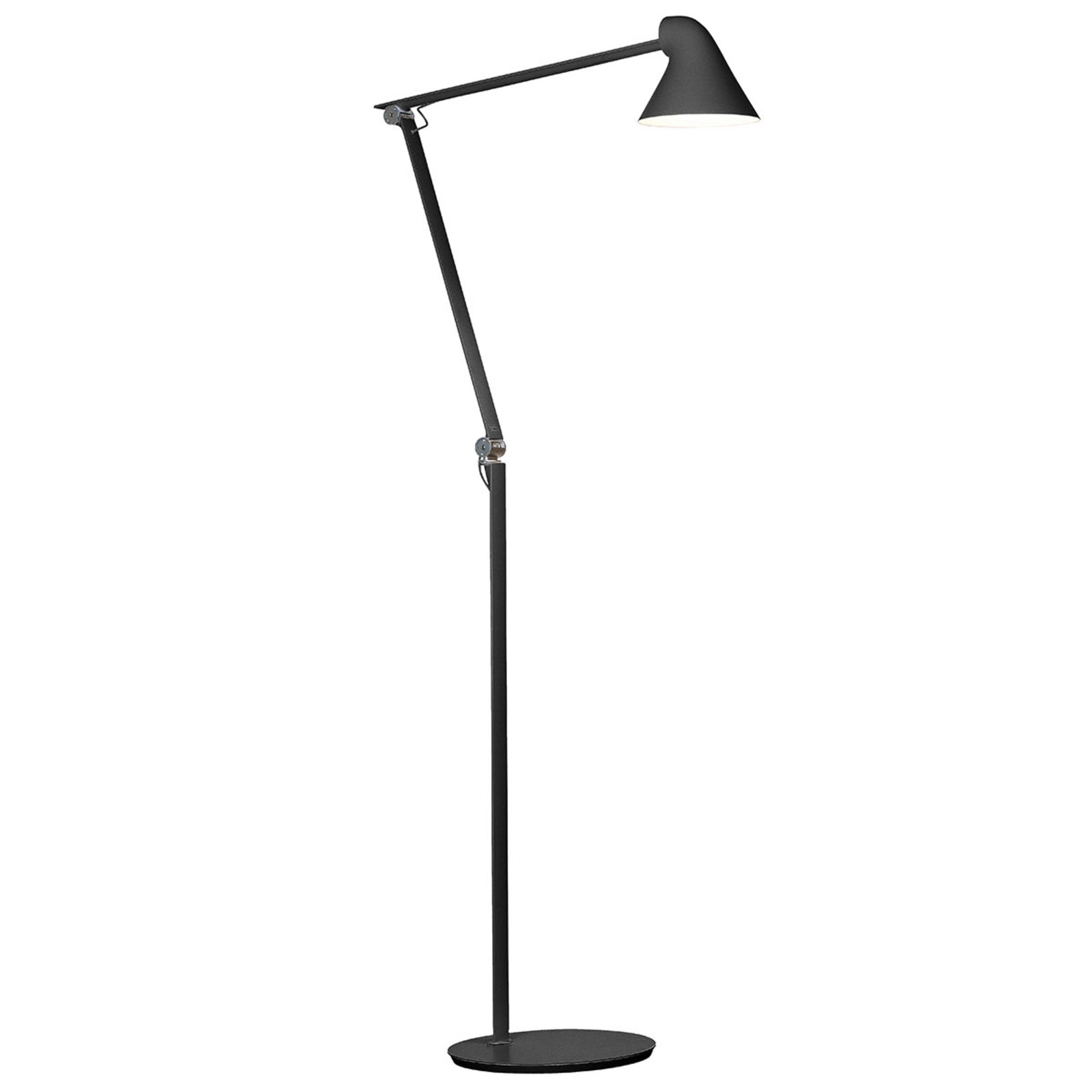 Louis Poulsen NJP lampadaire LED 2 700 K noir