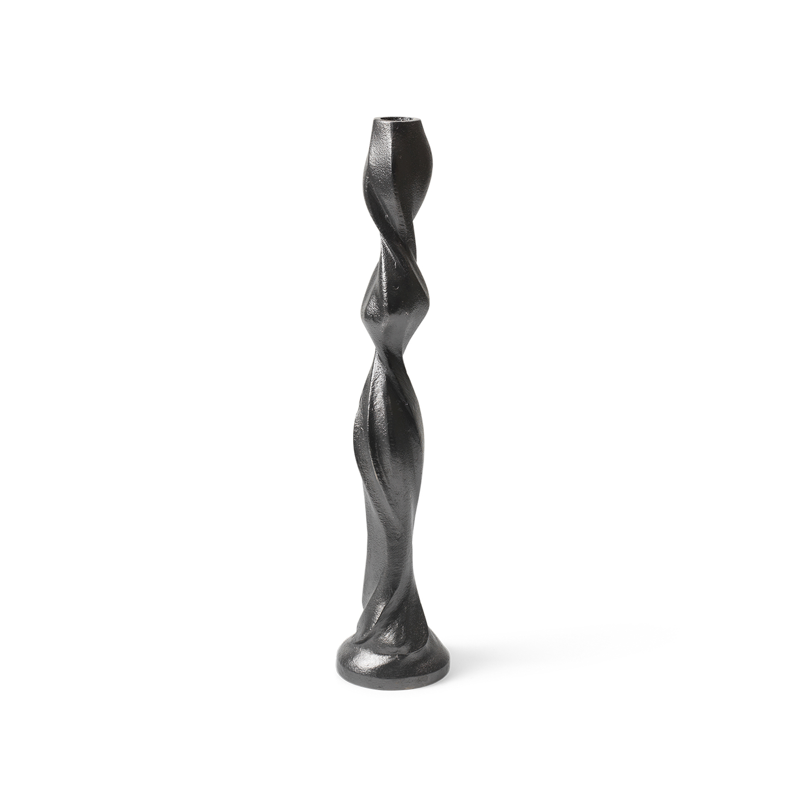 ferm LIVING Kerzenständer Gale, schwarz, 37,5 cm, Aluminium