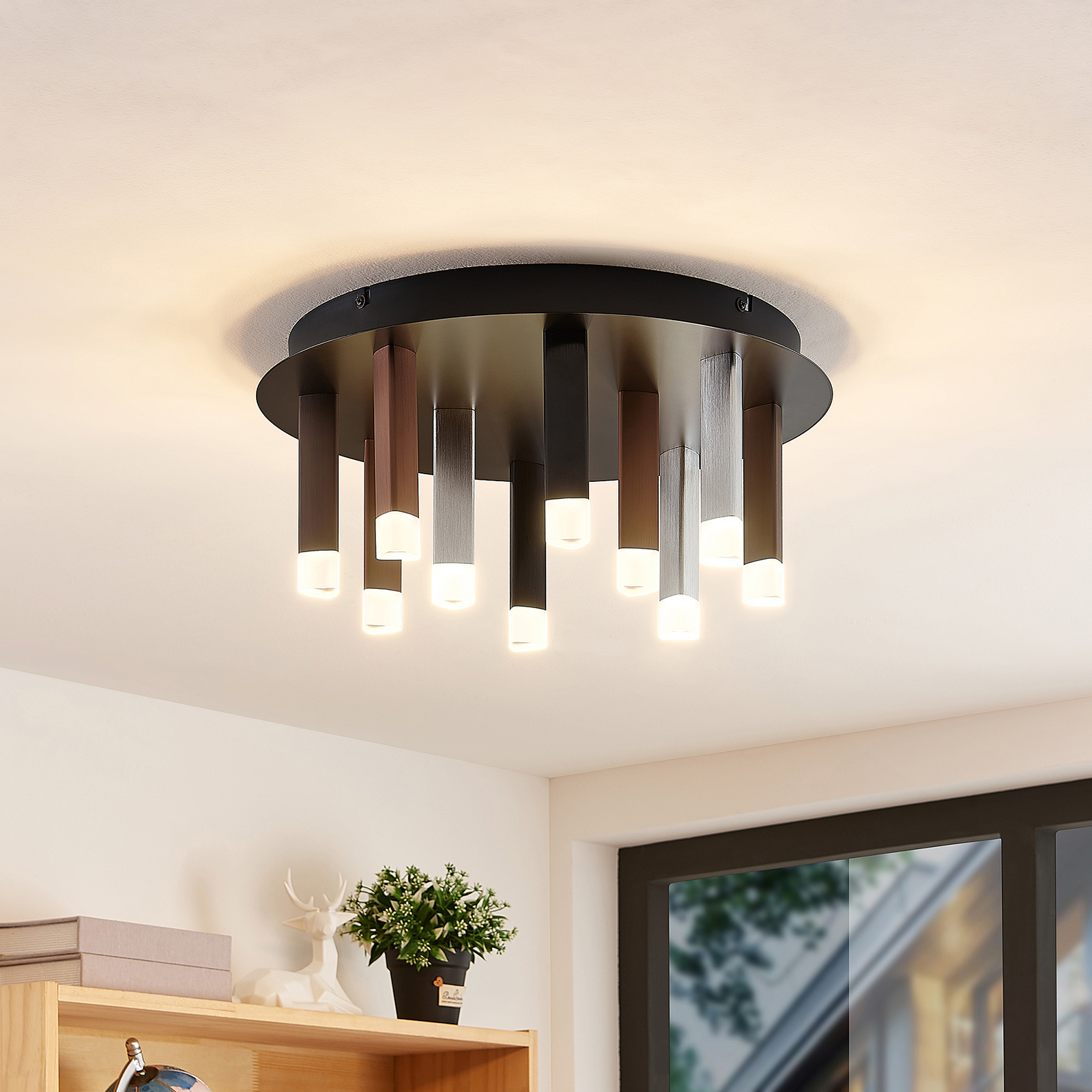 Lucande Stoika LED ceiling light, round