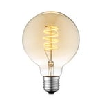 Pære LED 4W Amber G95 Dimbar E27 - Lucande