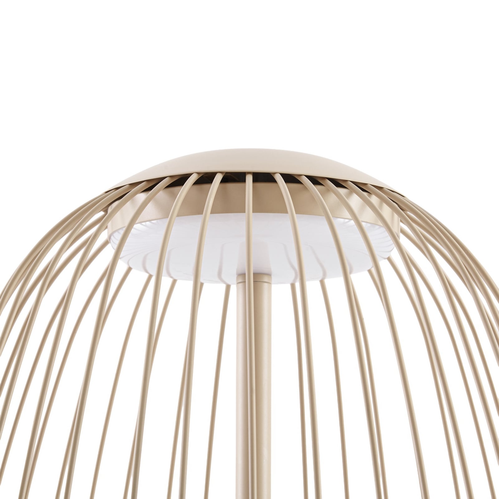 Richi vanjska podna LED lampa, visina 90 cm, bež, IP44, metal - Lucande