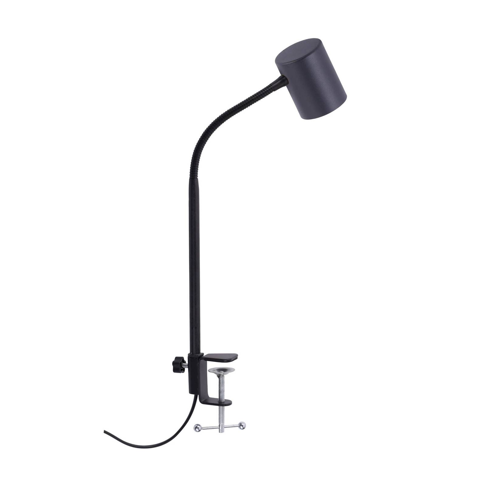 Lampe à pince LED Tarik, pivotante et inclinable