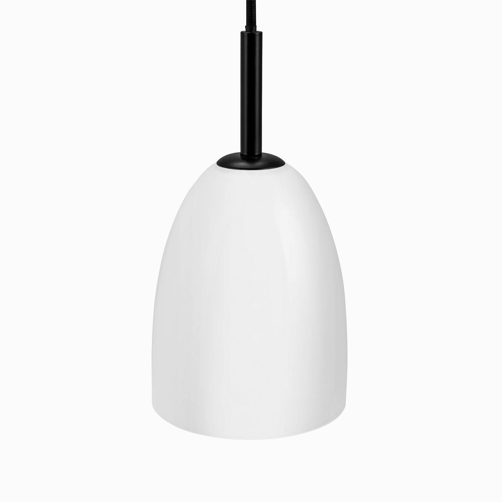 Dyberg Larsen Jazz függő lámpa opál/fekete 12 cm