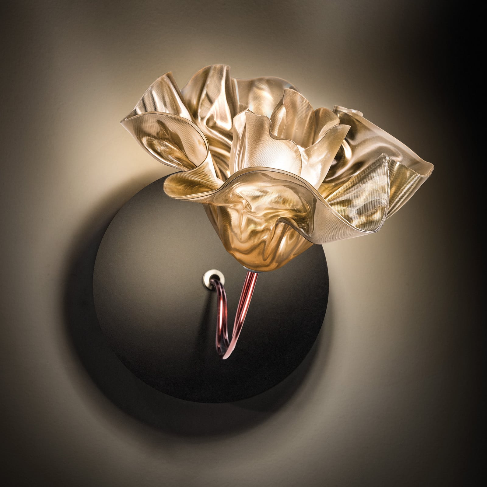 Lafleur Wandleuchte Black/Golden Slamp - Wohnzimmer - Design - Kunststoff