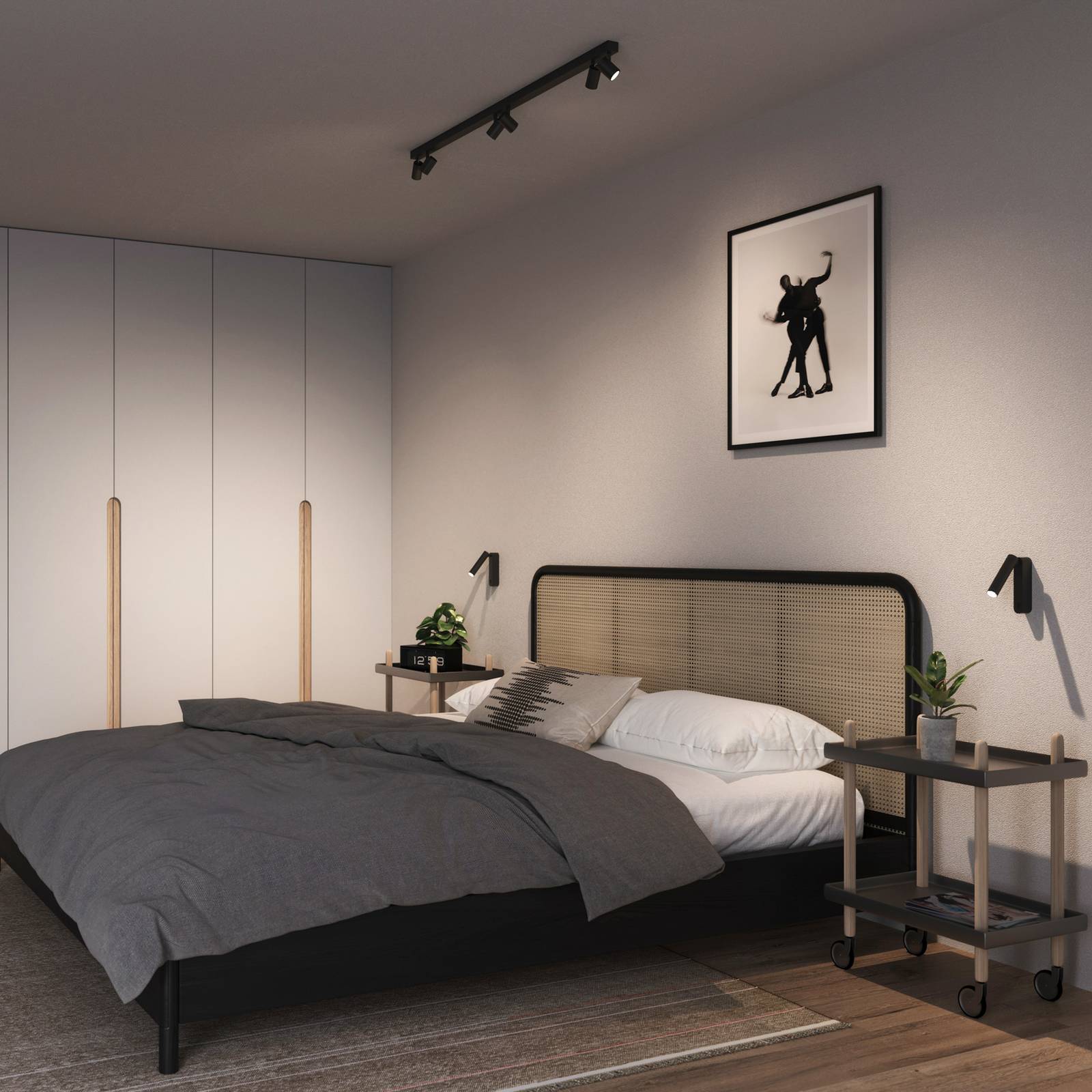 Wever & Ducré Lighting WEVER & DUCRÉ LED stropní bodové světlo Ceno 6.0, černé, 2 700 K