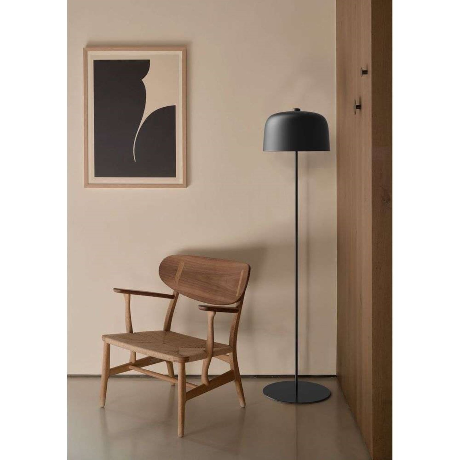 Zile Floor Lamp Matt Black - Luceplan