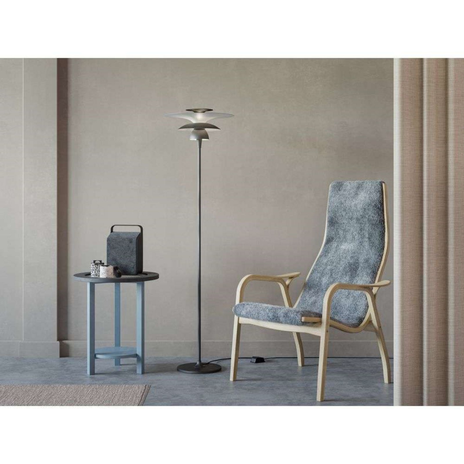 Picasso Lampadar H140 Oxid Grey - Belid