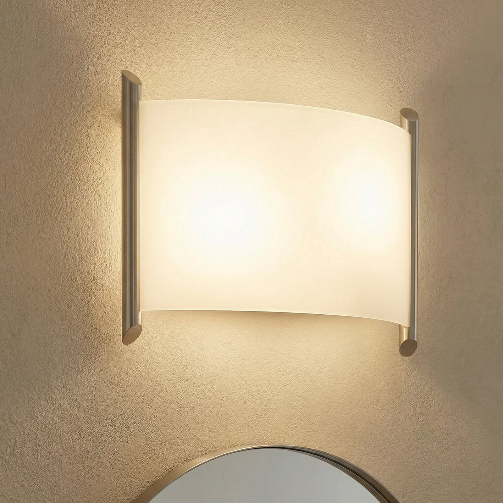 Filippa Nástěnné Svítidlo White/Nickel - Lindby