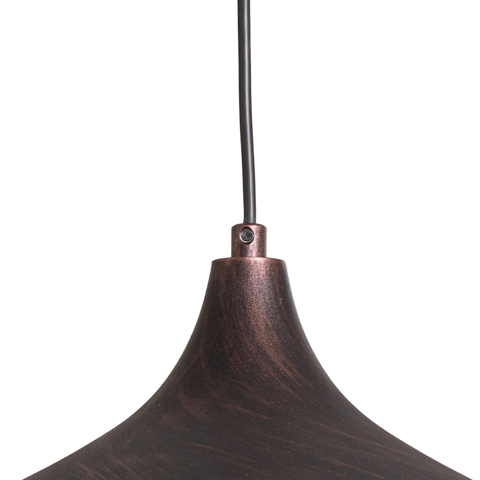 Lampada a sospensione Barek, nero/oro, Ø 34 cm, metallo, E27 Lampada a sospensione Barek, nero/oro, Ø 34 cm, metallo, E27