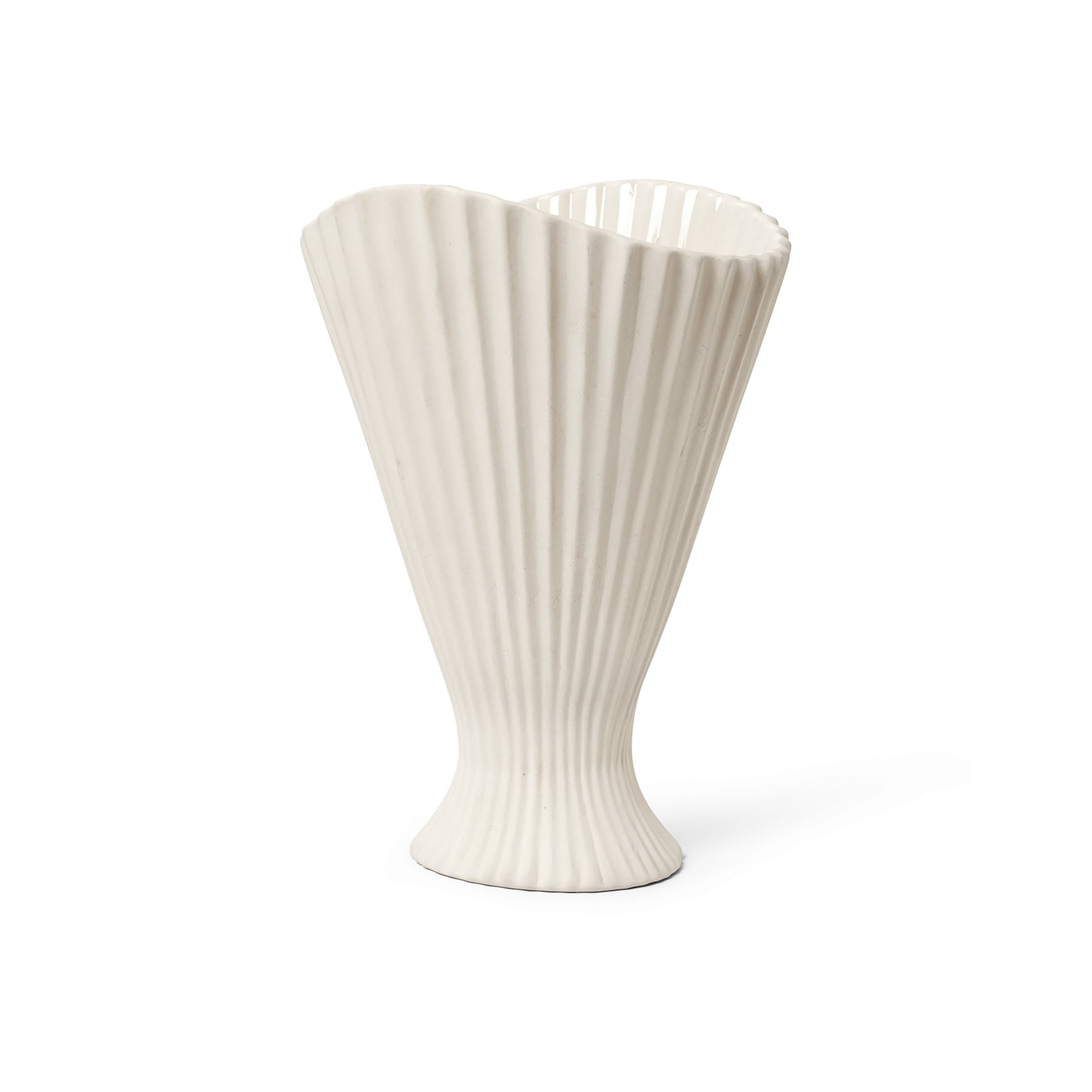 Fountain Vase Large Off-White - Ferm Living