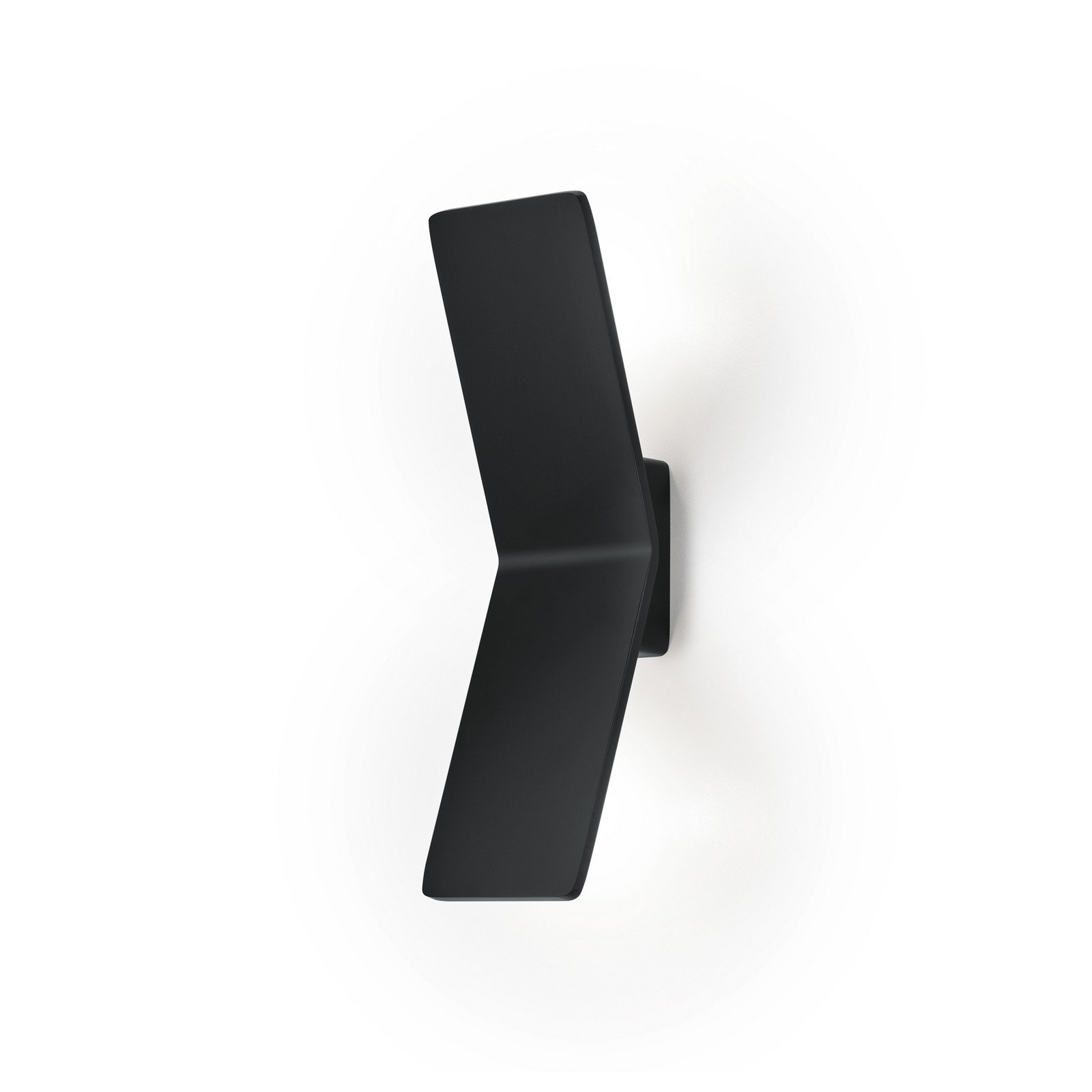 Knapstein Aplică cu LED Ada negru aluminiu 2 lumini - Camera de zi / sufragerie - Modern