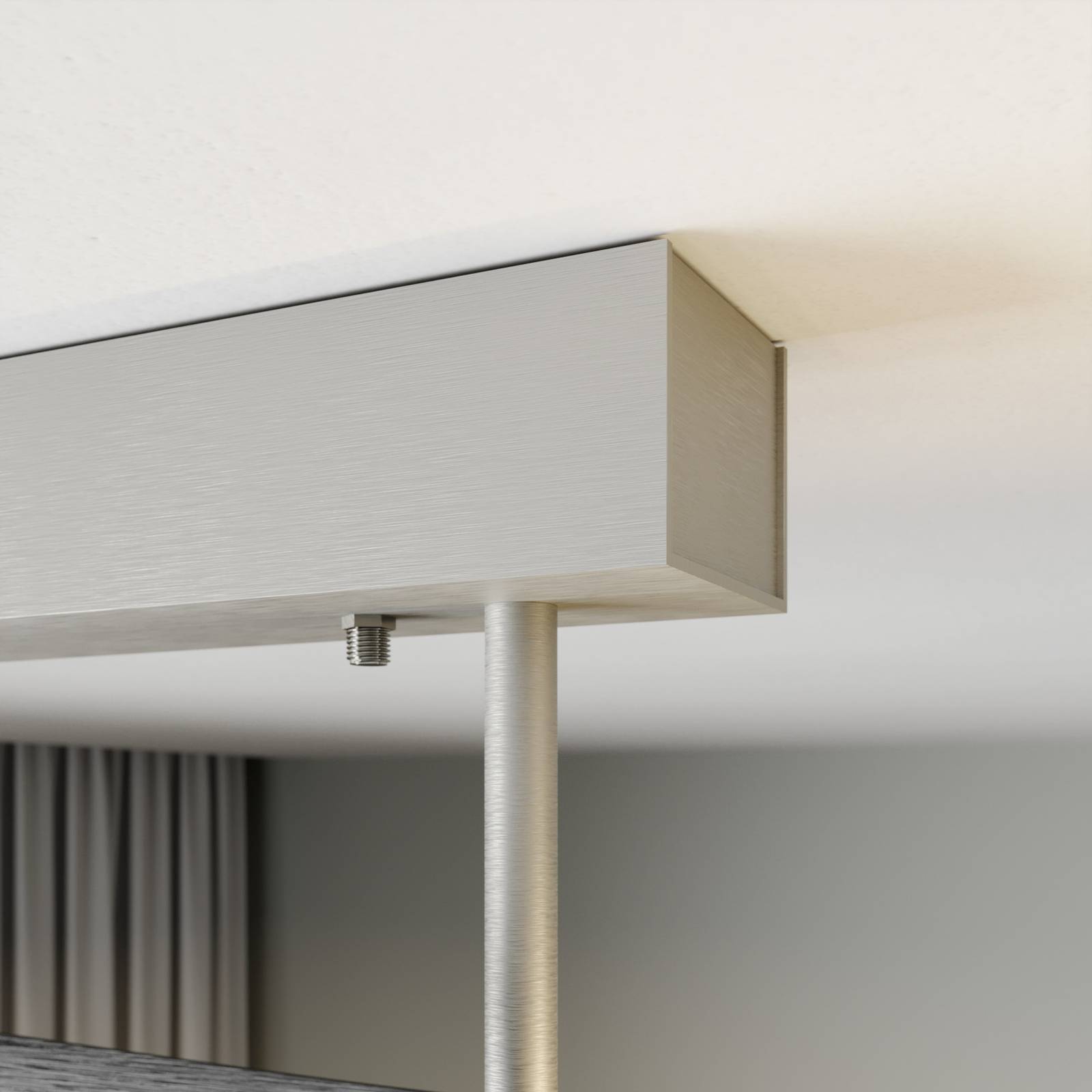 Quitani lampa sufitowa LED Lian, aluminium/czarny
