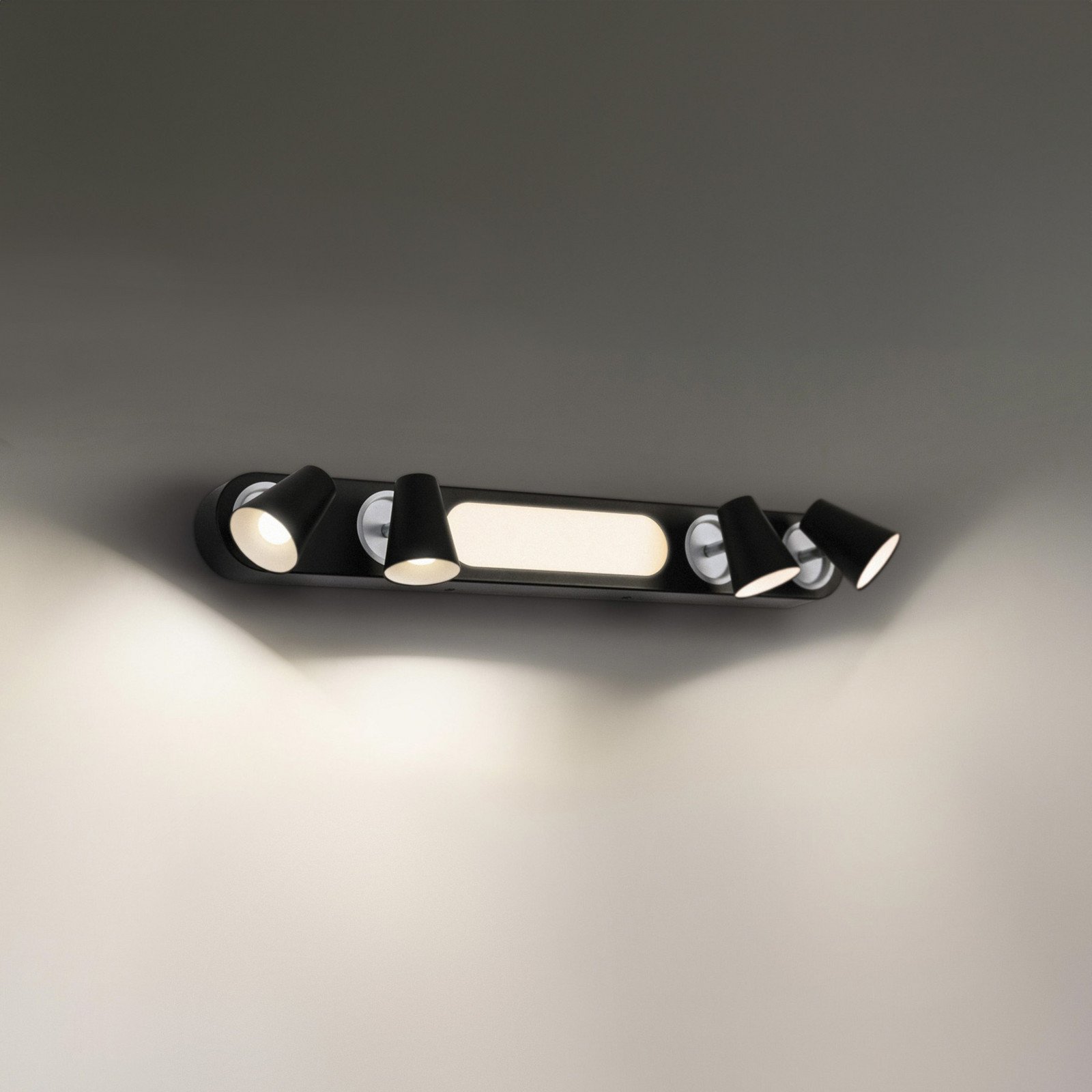LEDVANCE Plafonieră cu LED Neptune 4 spoturi negru - Camera de zi / sufragerie - Metal