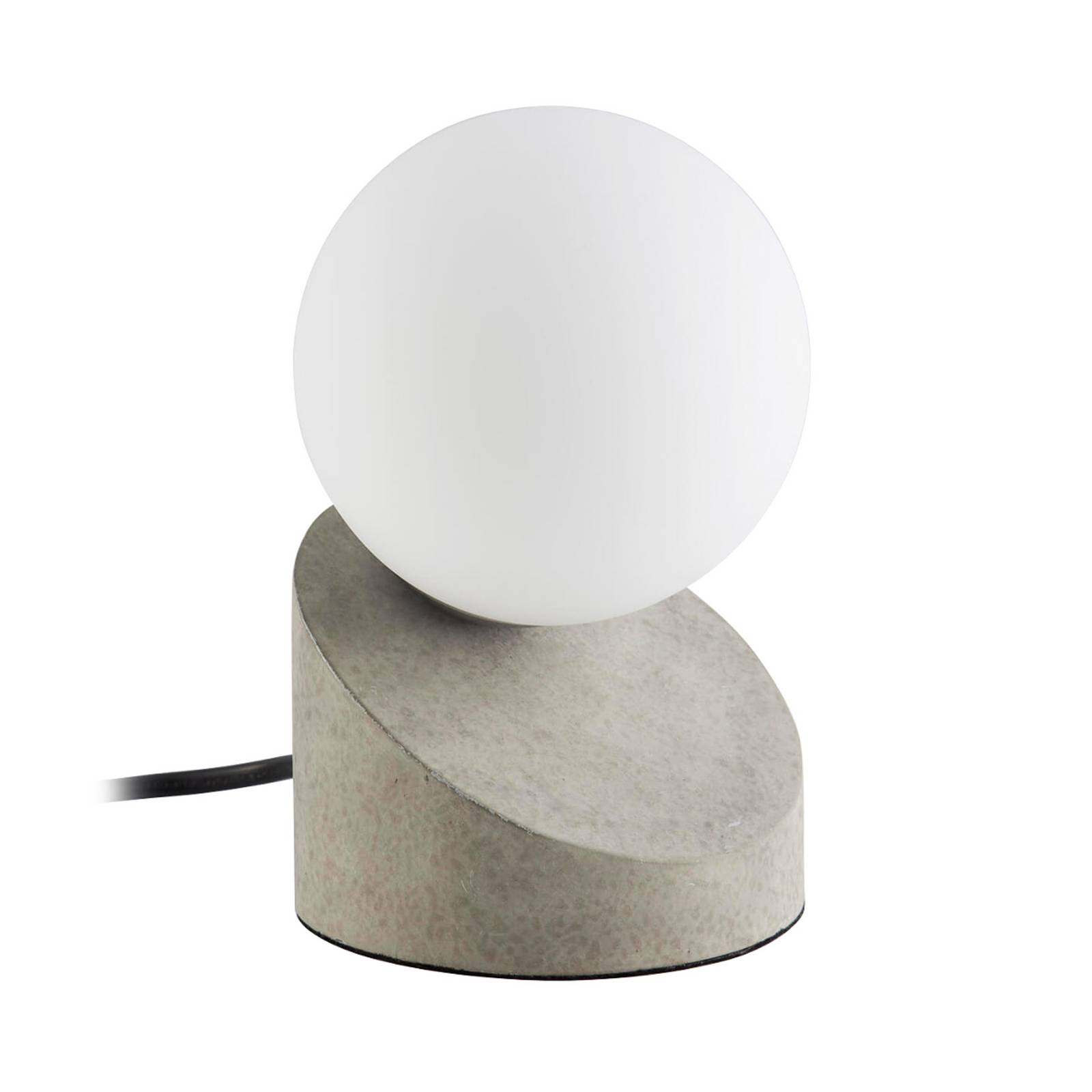 nino lighting avec base en béton gris - lampe à poser led alisa