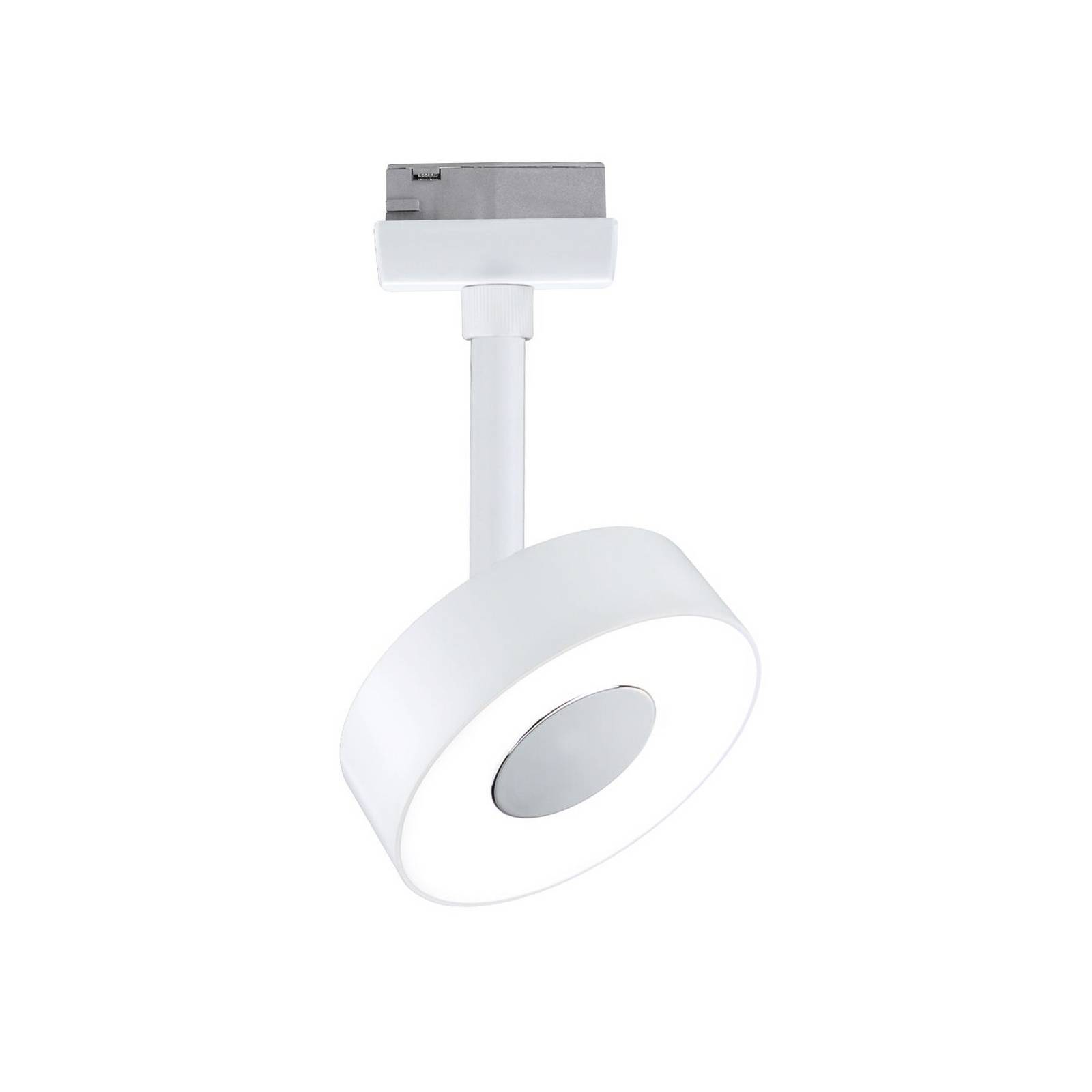 Paulmann URail LED-Spot Circle, dimmbar, 4.000K, signalweiß