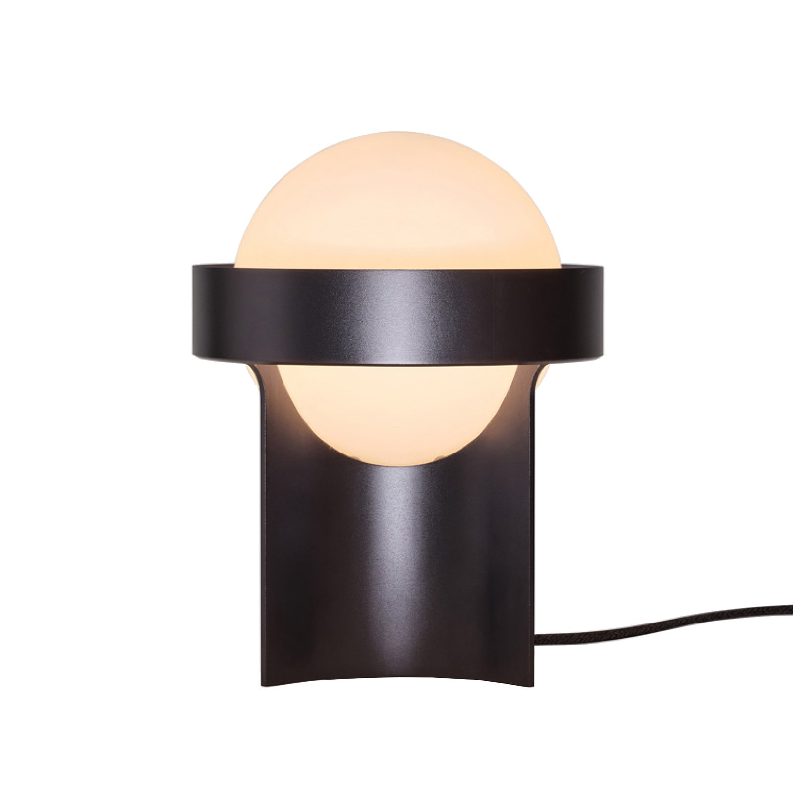 Tala bordslampa Loop Large, aluminium, LED-glob, mörkgrå