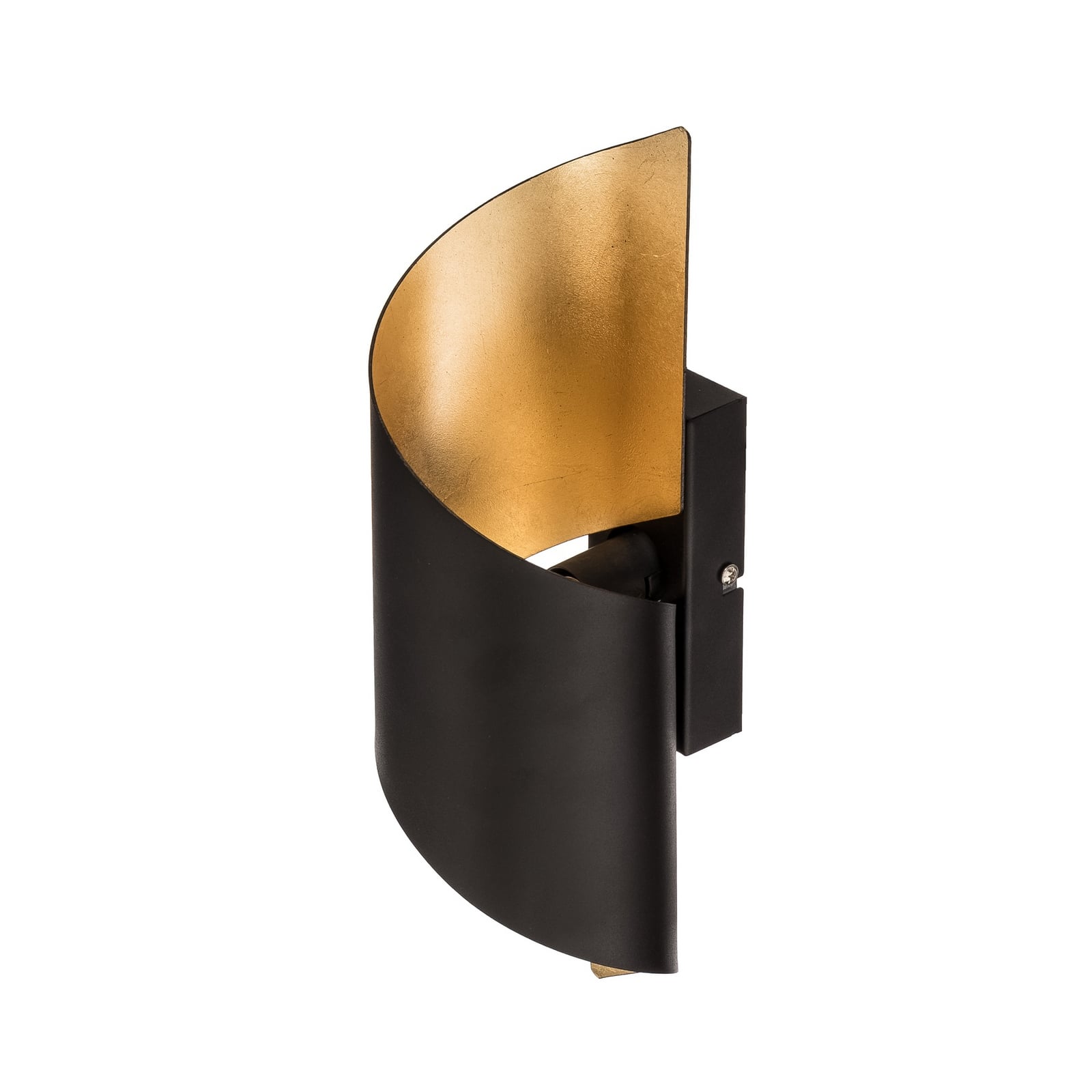Lindby væglampe Desirio, sort/guld, 35 cm, metal Lindby væglampe Desirio, sort/guld, 35 cm, metal