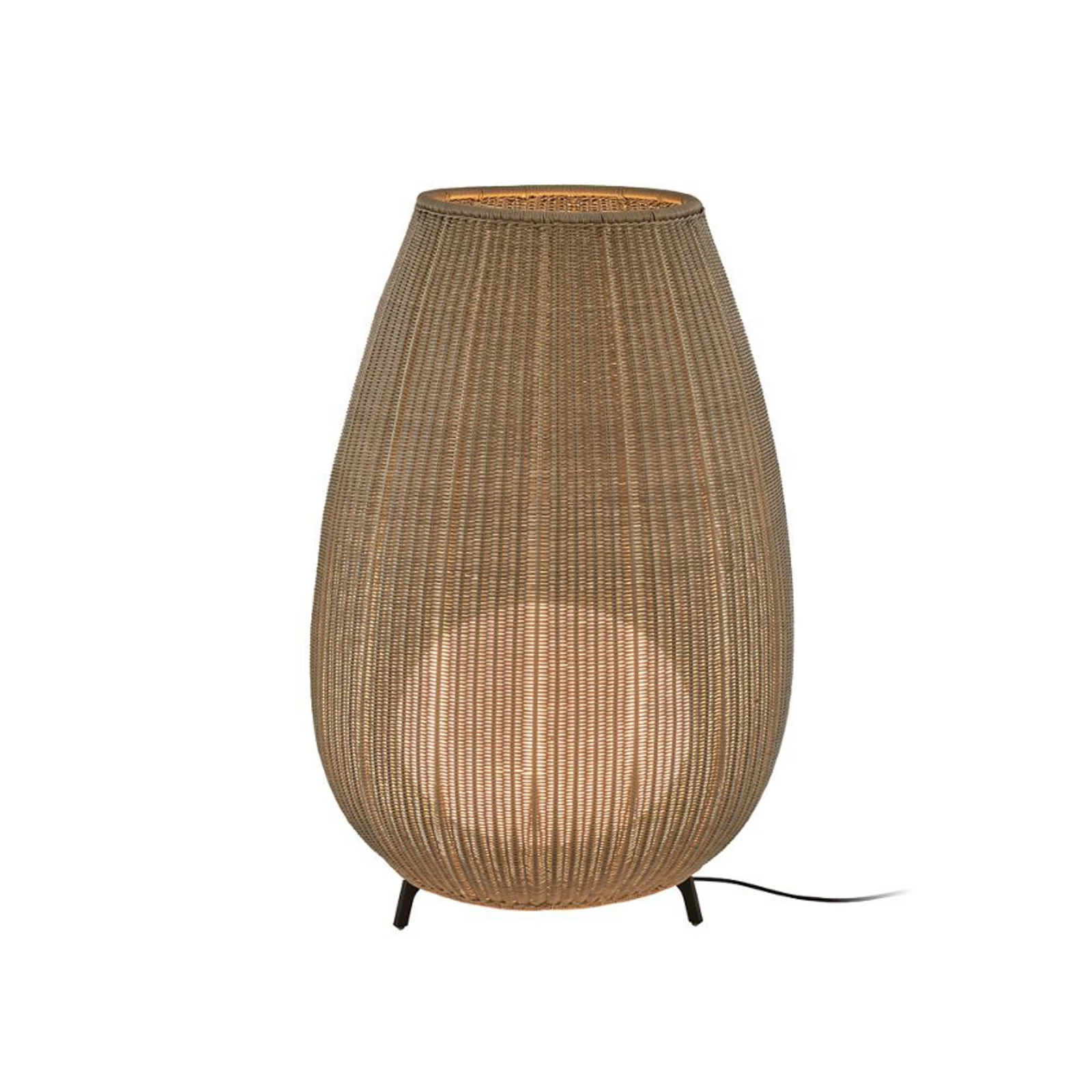 Bover LED terases gaisma Amphora, 123 cm, grafīta brūns/bēšs