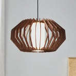 Żyrandol Rusticaria z drewnianymi rozpórkami