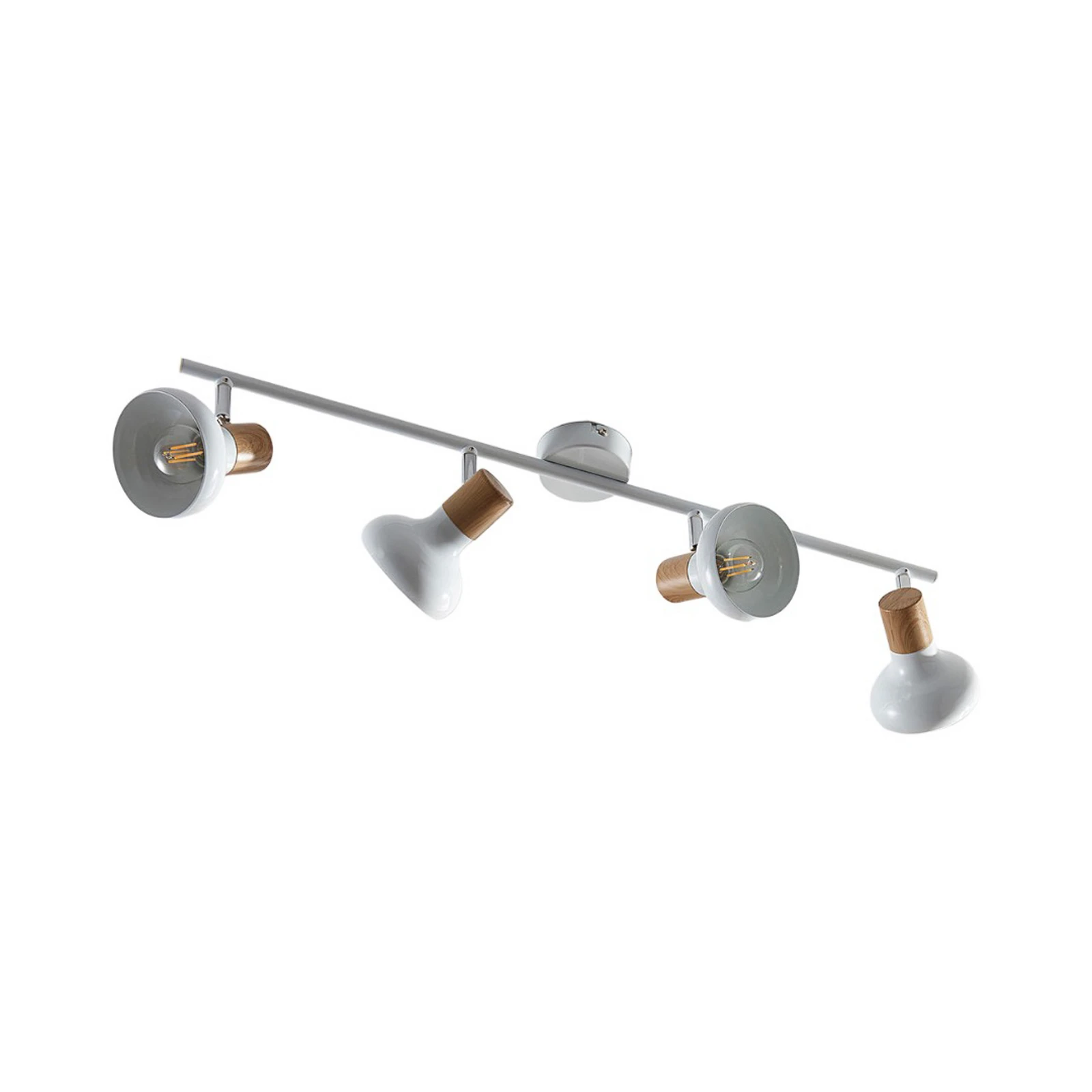 Lindby Fridolin stropni reflektor, 70 cm, 4-svetlobni, bel, kovinski