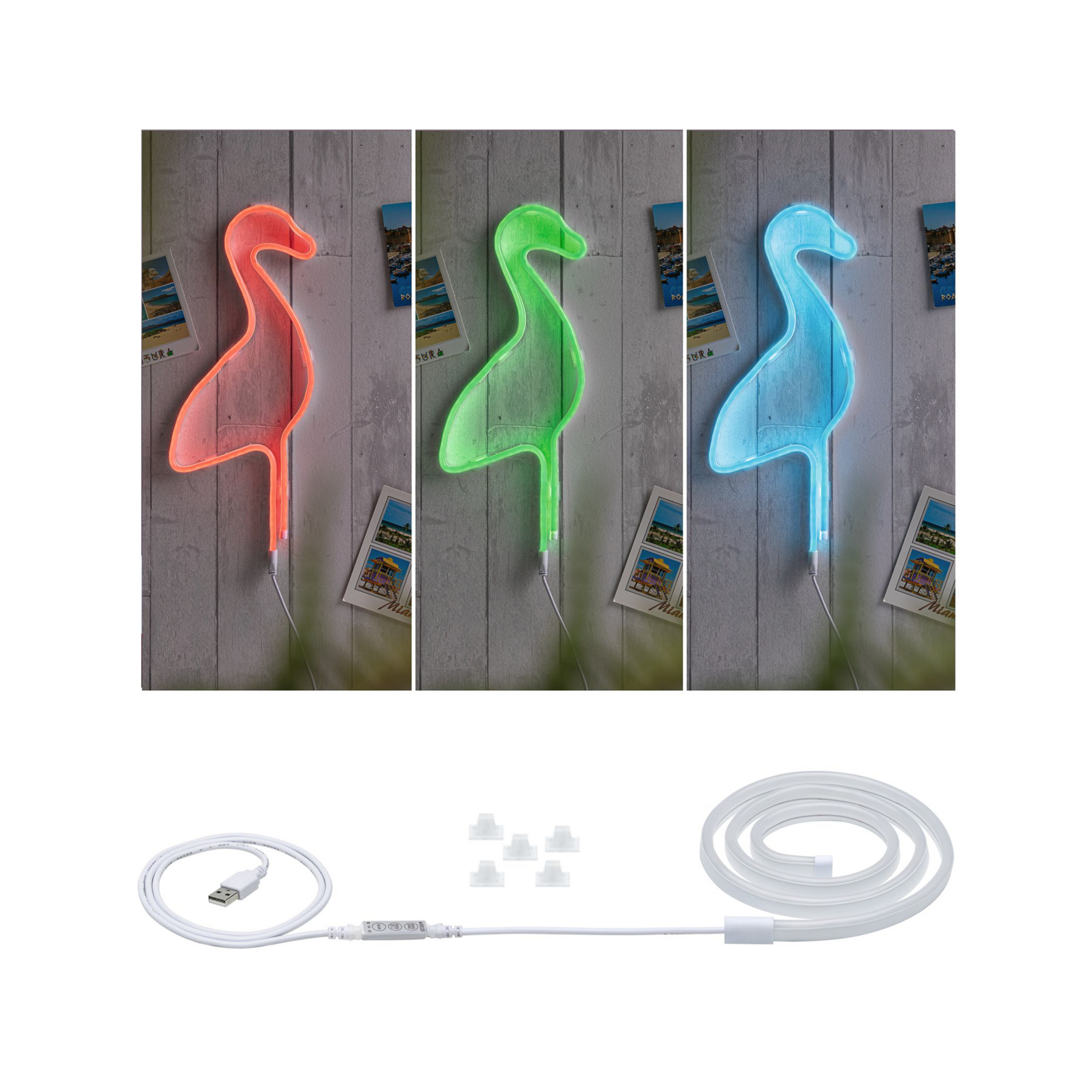 Paulmann Neon Colorflex LED szalag, RGB, USB, 1 m