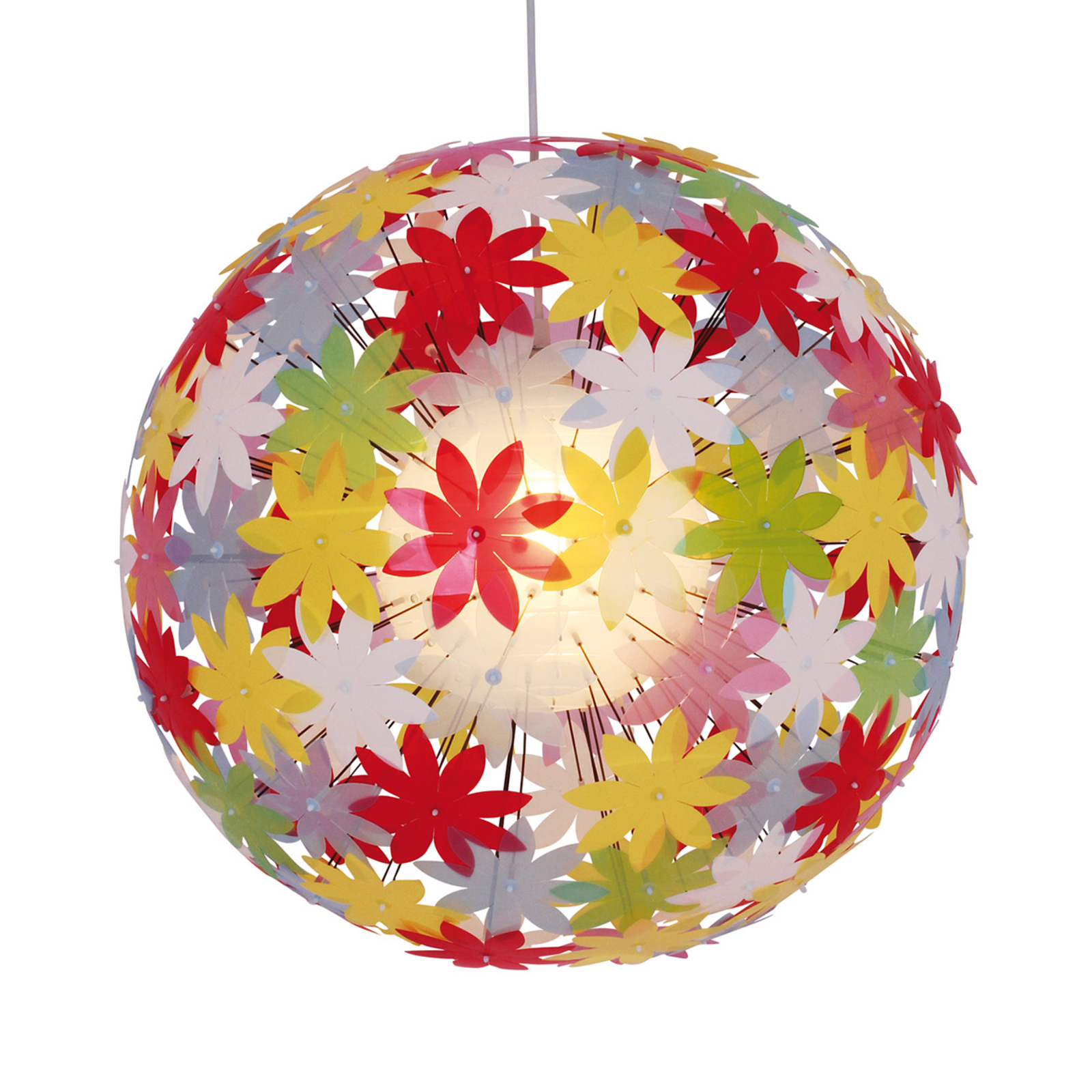 Näve Young Living hanging light, Ø 70 cm, colourful, for Children's Room, plastic, metal, E27, 60 W, energy efficiency: A++