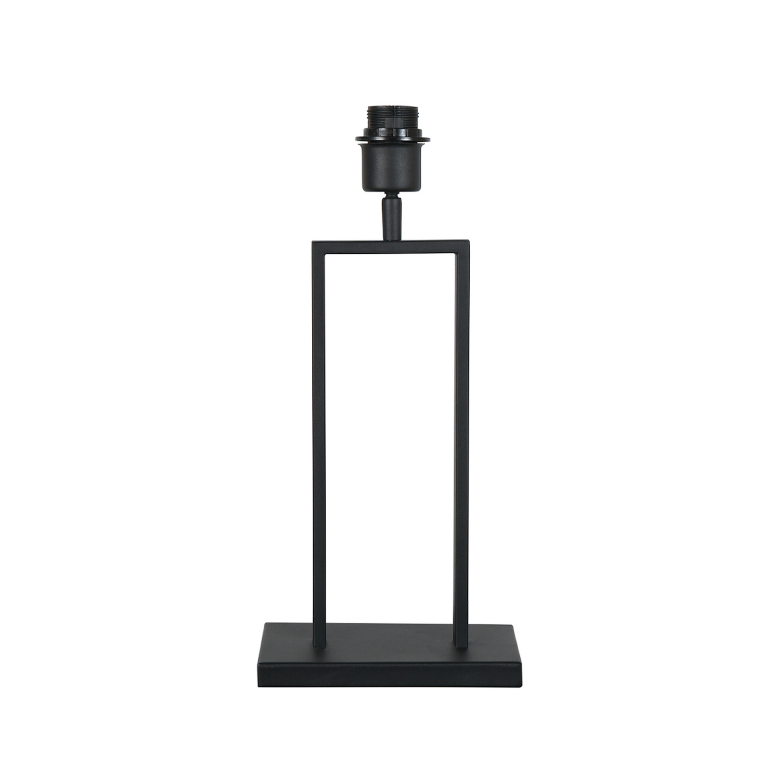 Tafellamp Stang 3860ZW, zwart/wit linnen, hoogte 55 cm