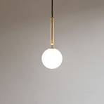 Nuura Miira 1 large hanglamp 1-lamp messing/wit