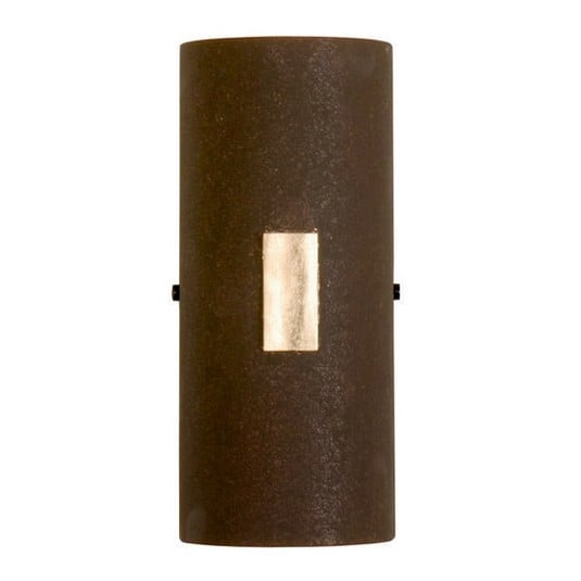 SOLO wall light in rust with gold leaf | Lights.co.uk