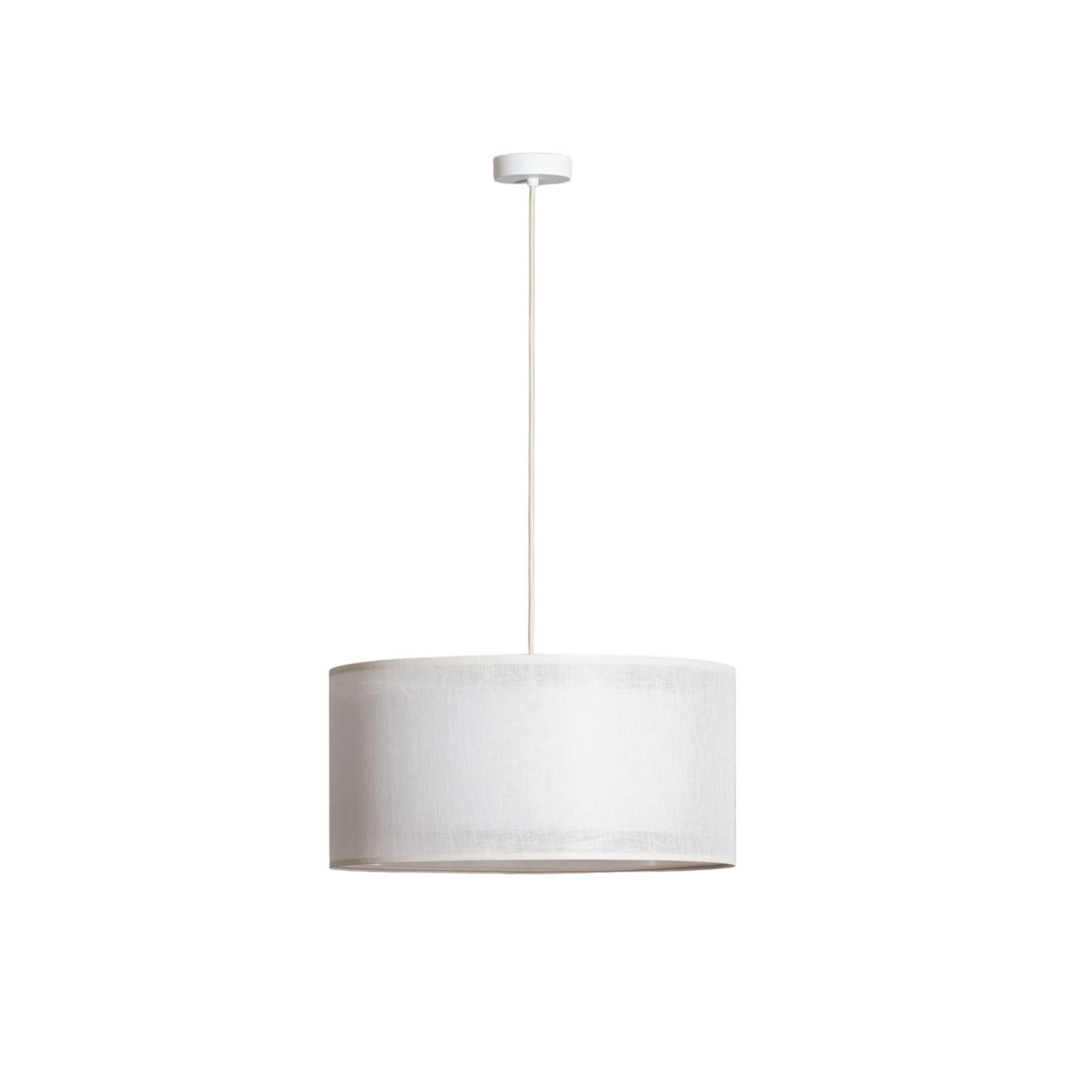 0MGO-004-50 Hängeleuchte linen light 1xE27 max60W Leinen crème auf pvc transluzent H95cm Ø50cm dimmbar - Bps Koncept