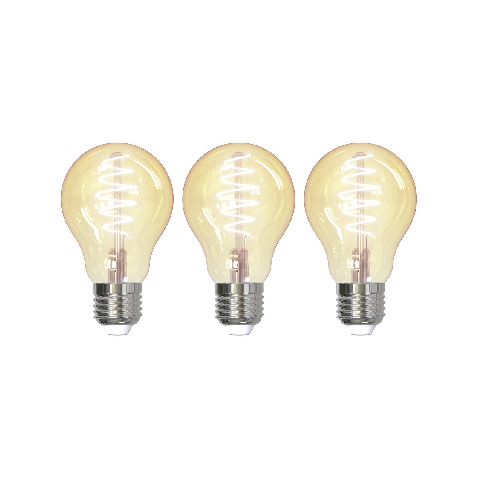 LUUMR Smart E27 4,9W ZigBee Tuya Hue amber 3er-Set