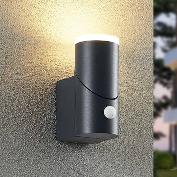 Lindby Aspyn LED-Außenwandleuchte, 1fl, Sensor