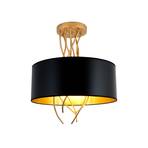 Elba ceiling lamp Ø 30 cm 3 sockets black/gold
