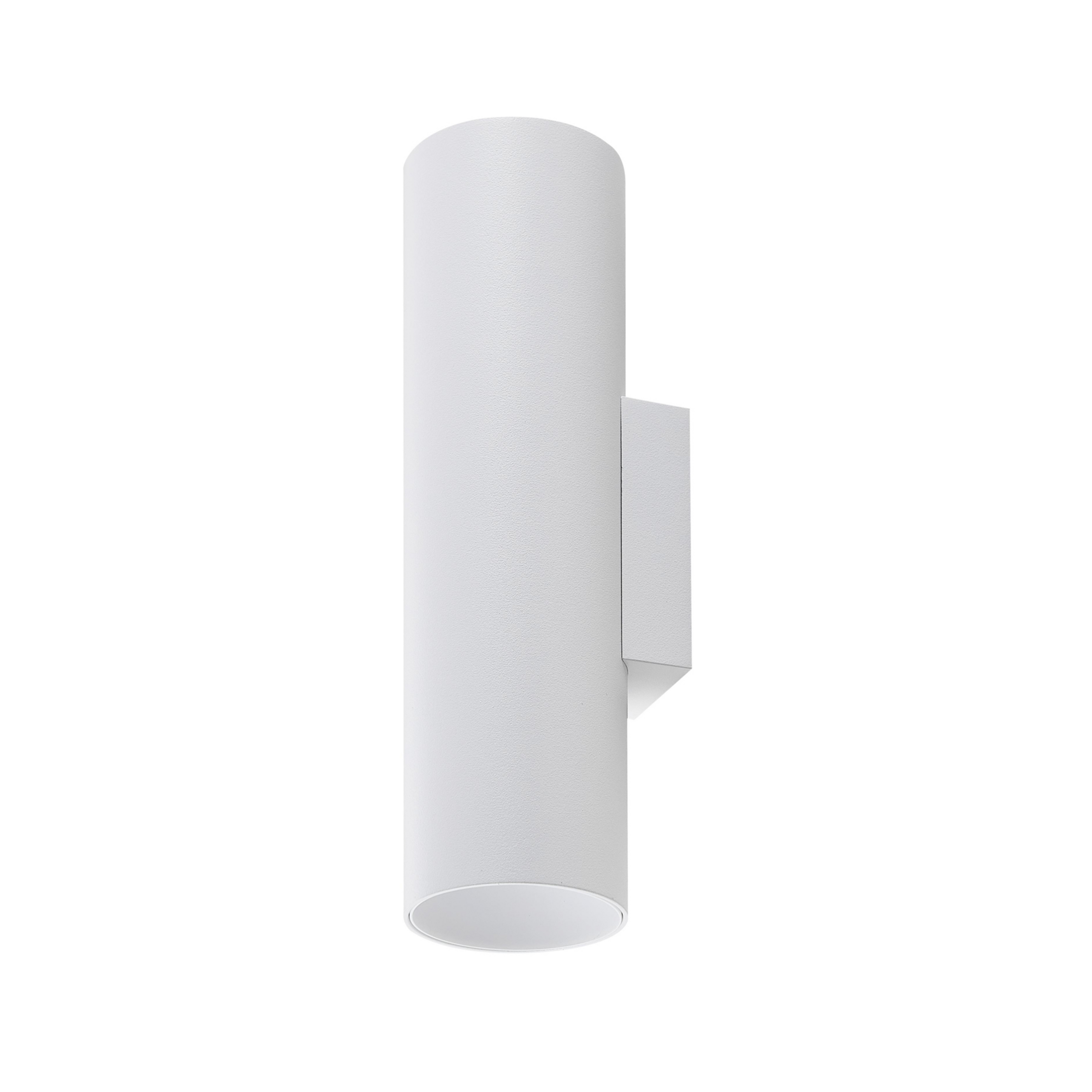 Aplique de pared CAN, blanco, 2 luces, altura 22 cm, metal, GU10
