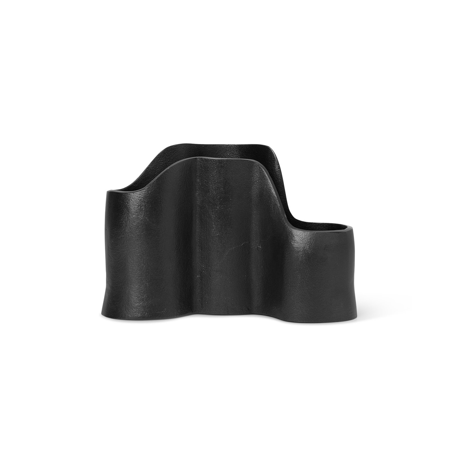 ferm LIVING porta-canetas Yama, preto, 23 cm de comprimento, alumínio