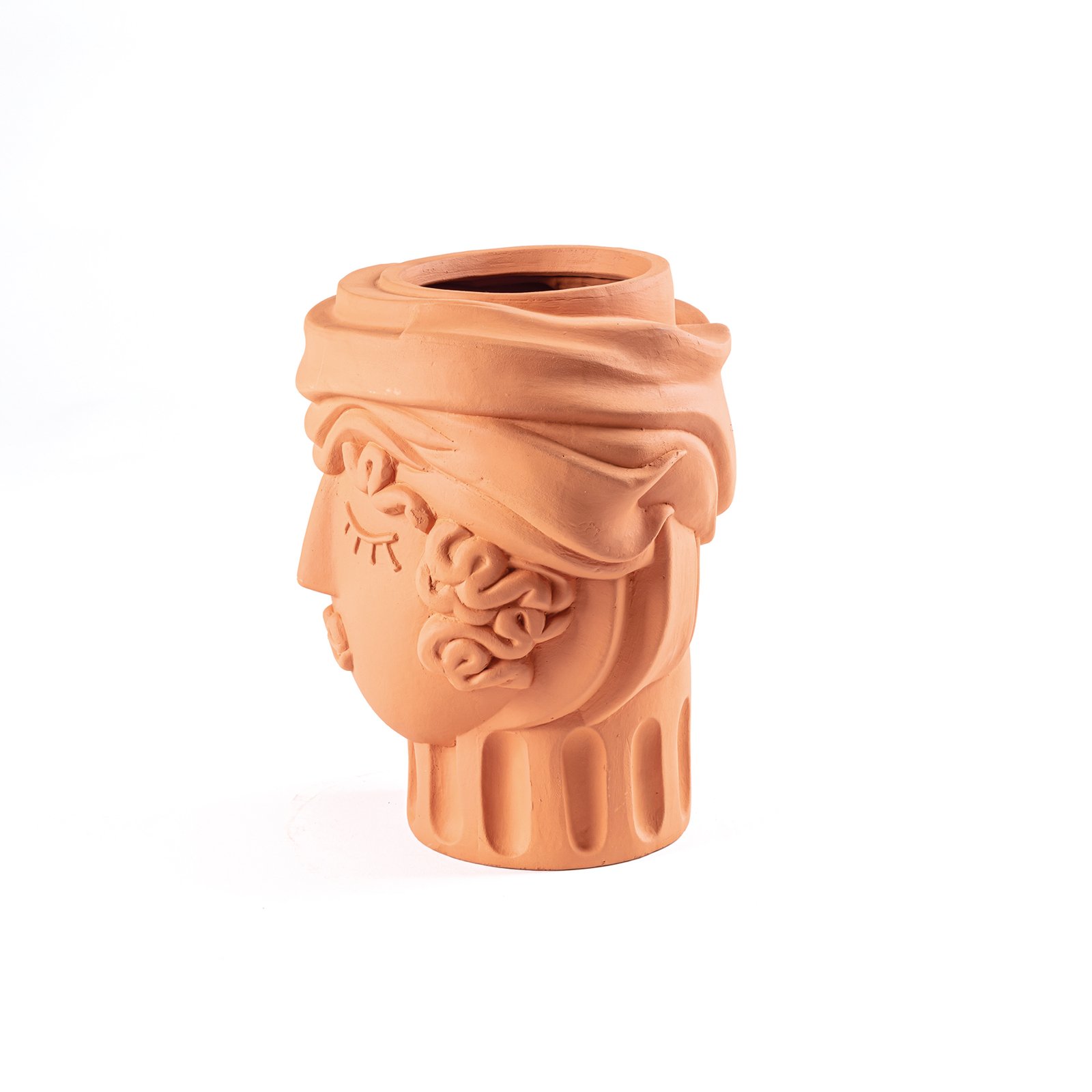 SELETTI Magna Graecia Vaso para mulheres, altura 33 cm, terracota